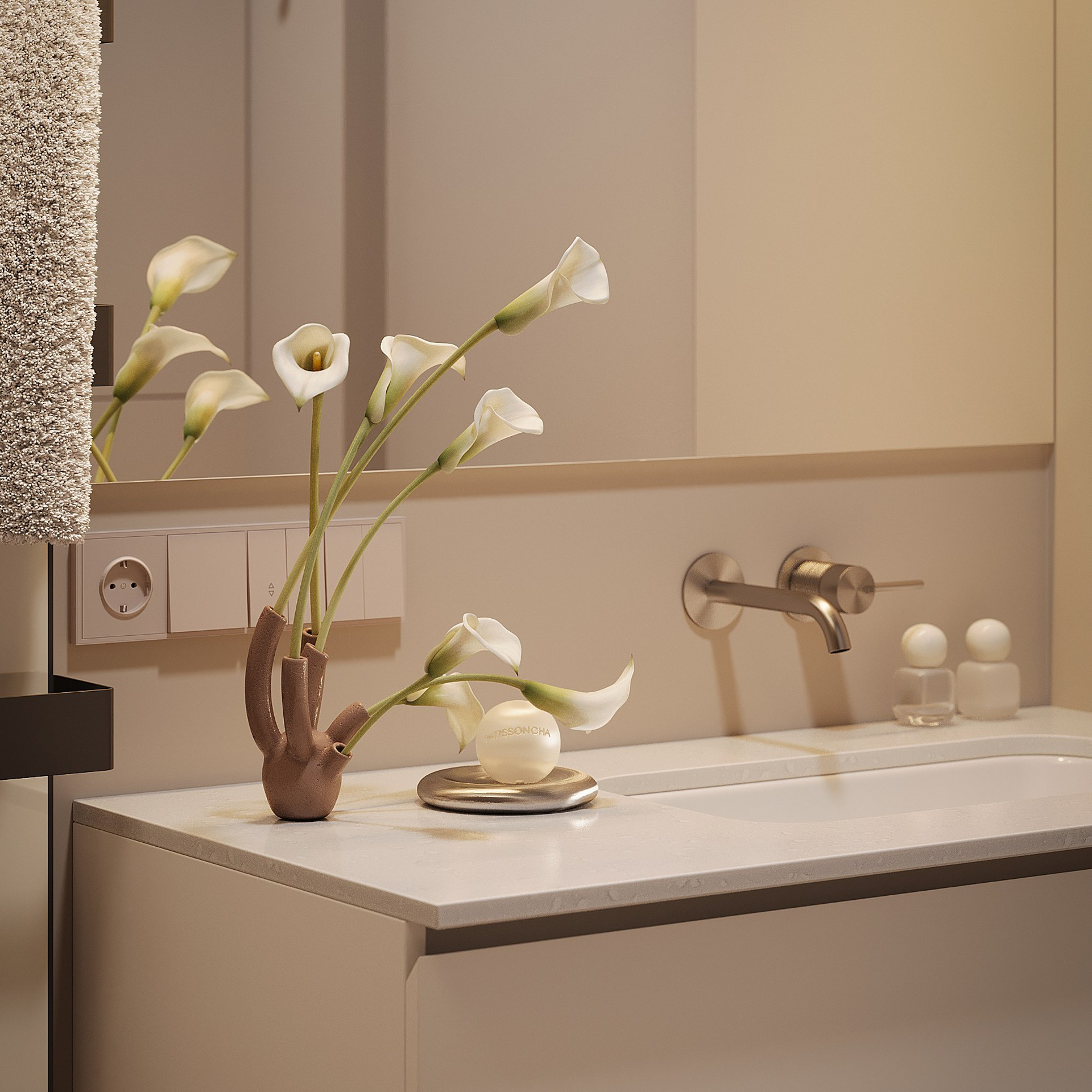 Душевая при мастер-спальне. 3D визуализатор интерьера Антонина Ковалёва @kovalevaacg