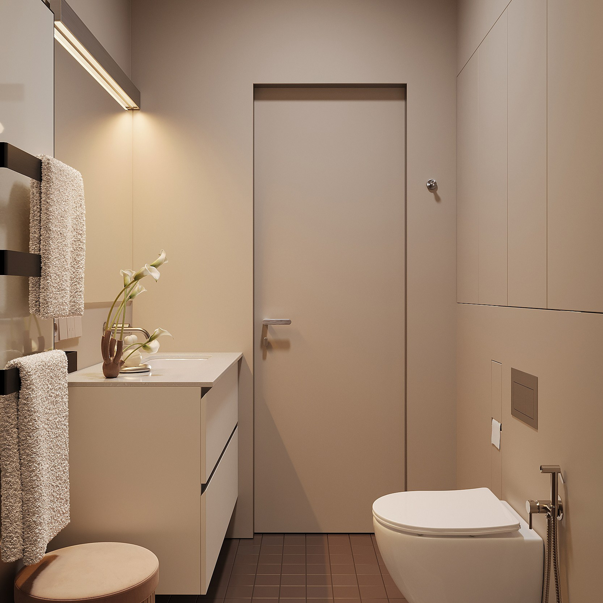 Душевая при мастер-спальне. 3D визуализатор интерьера Антонина Ковалёва @kovalevaacg