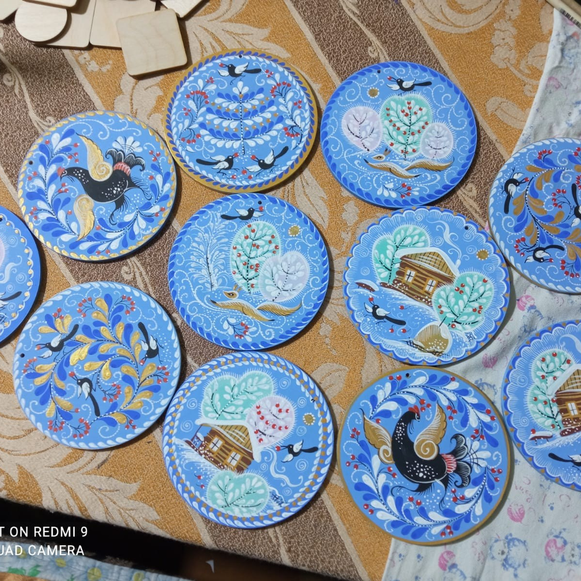 Деревянные сувениры в ассортименте. Сувениры и подарки с Ордынской росписью | Новосибирск