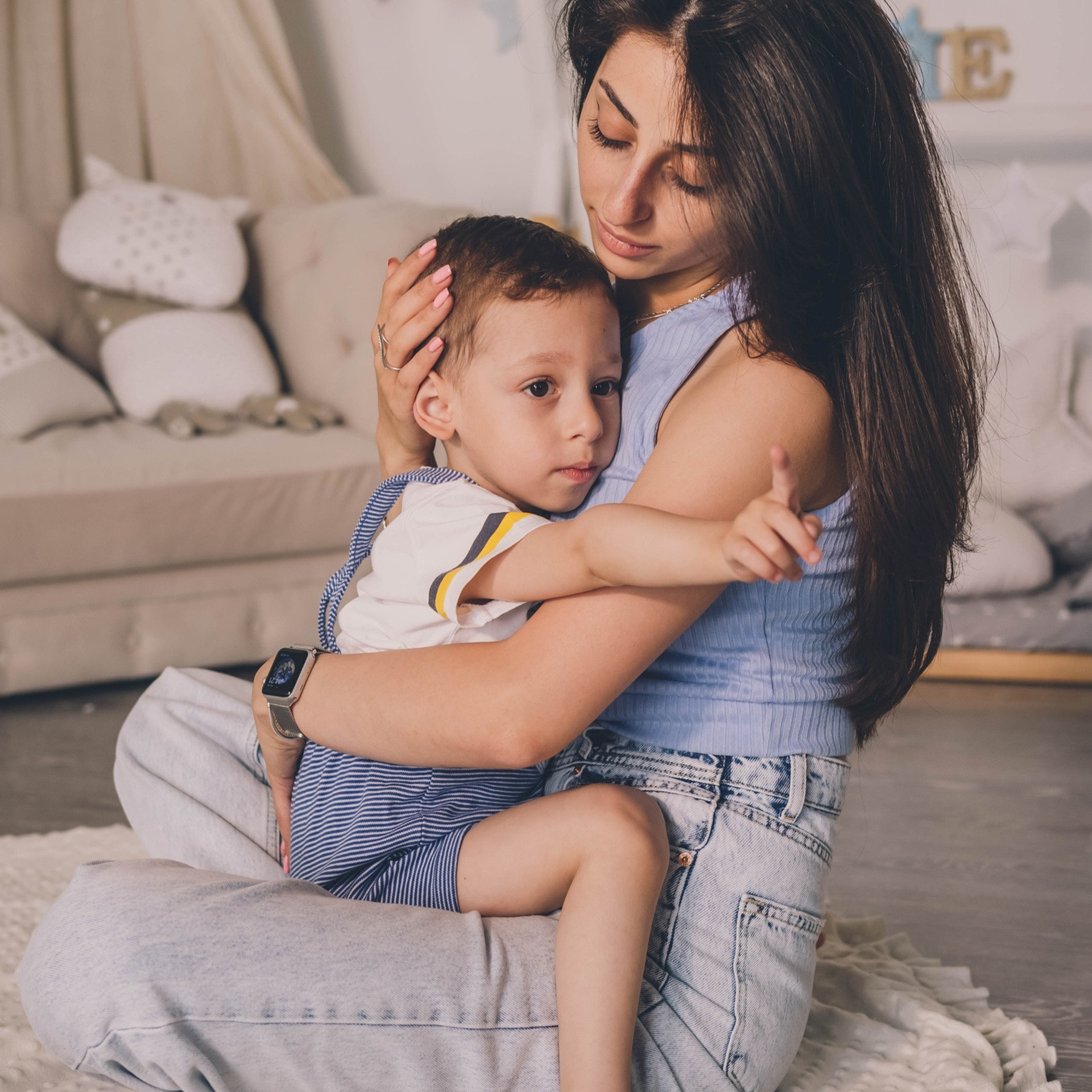 Фотосессия сын, мама, бабушка