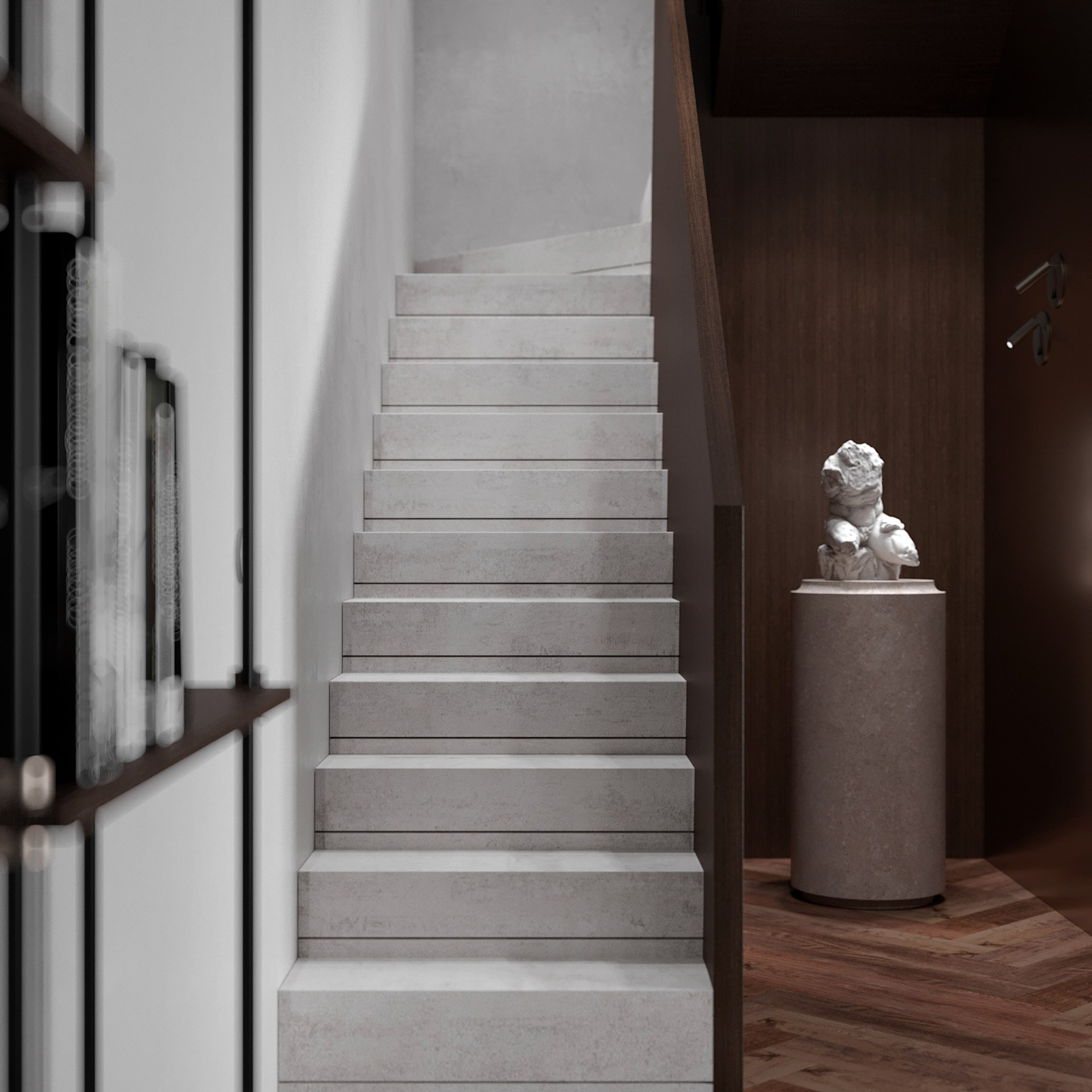 Двухуровневая квартира для молодой пары 75 m²