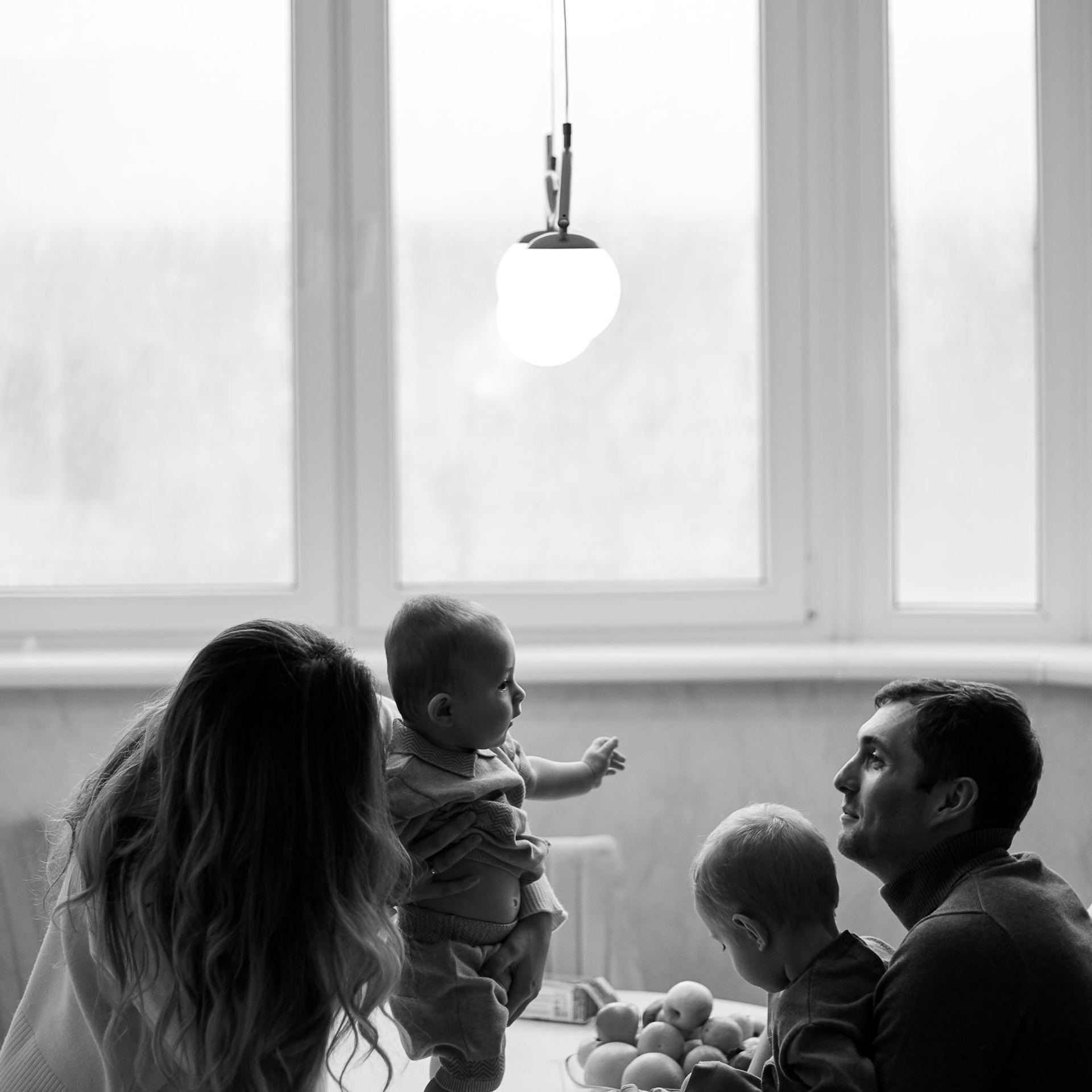 Домашняя новогоднняя история. Свадебный и семейный фотограф Михаил Галабурдин и Анна Завадская. Рост