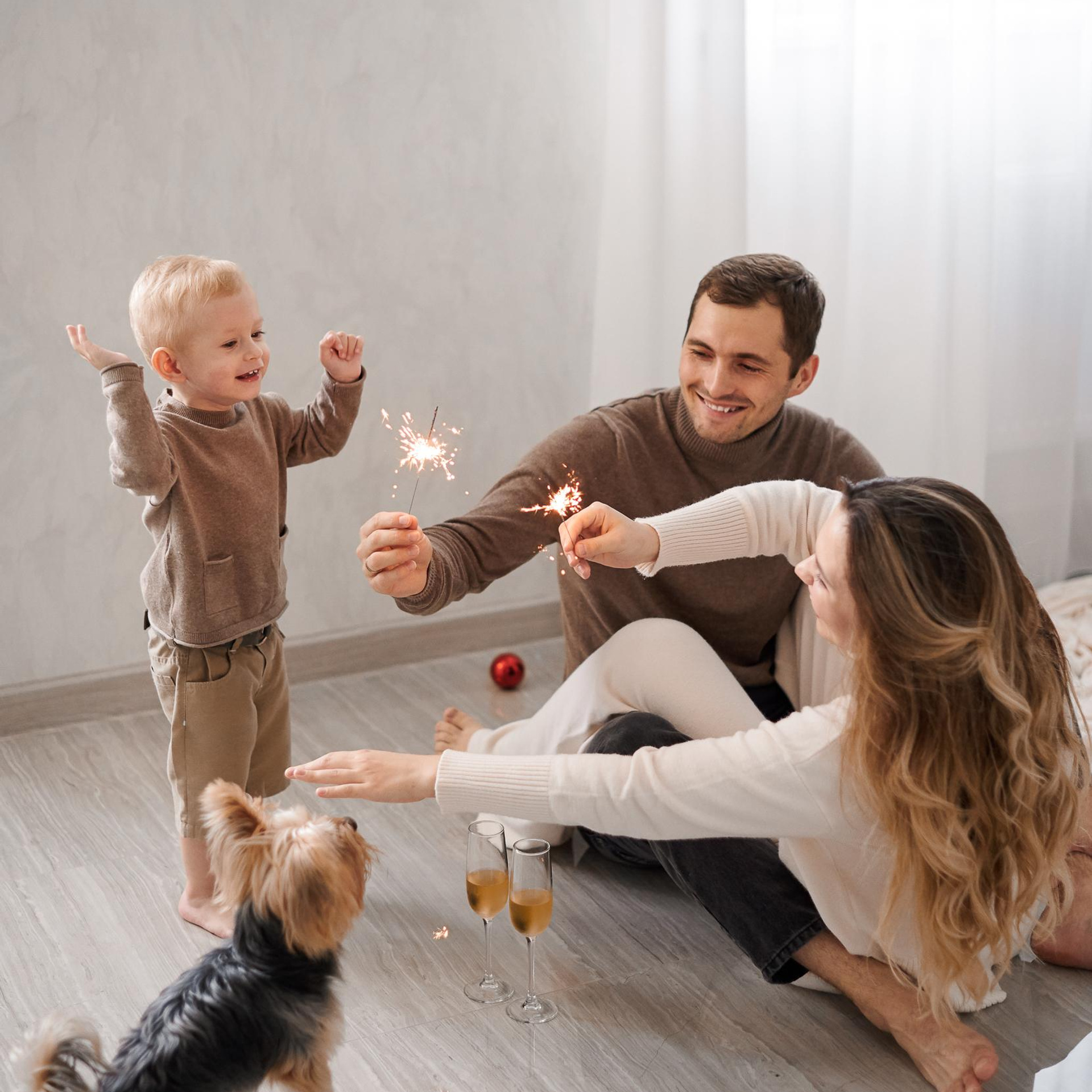 Домашняя новогоднняя история. Свадебный и семейный фотограф Михаил Галабурдин и Анна Завадская. Рост
