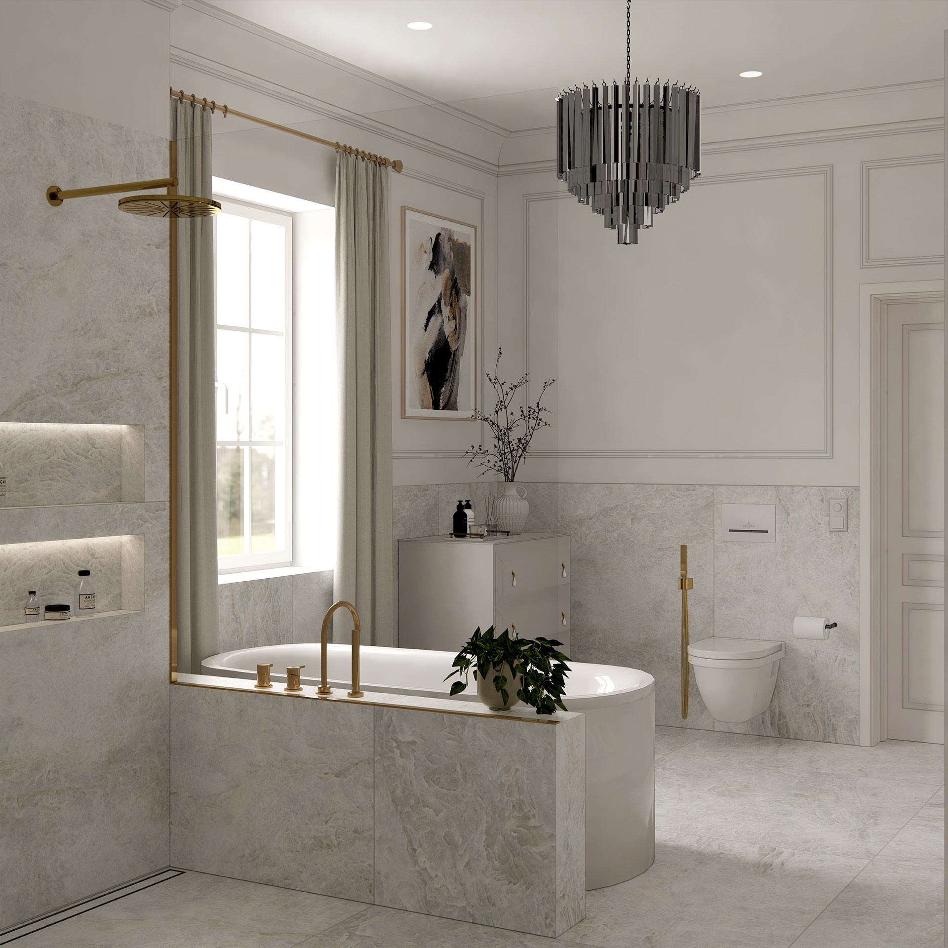 Design of a country house in Stockholm. Interior designer Stockholm