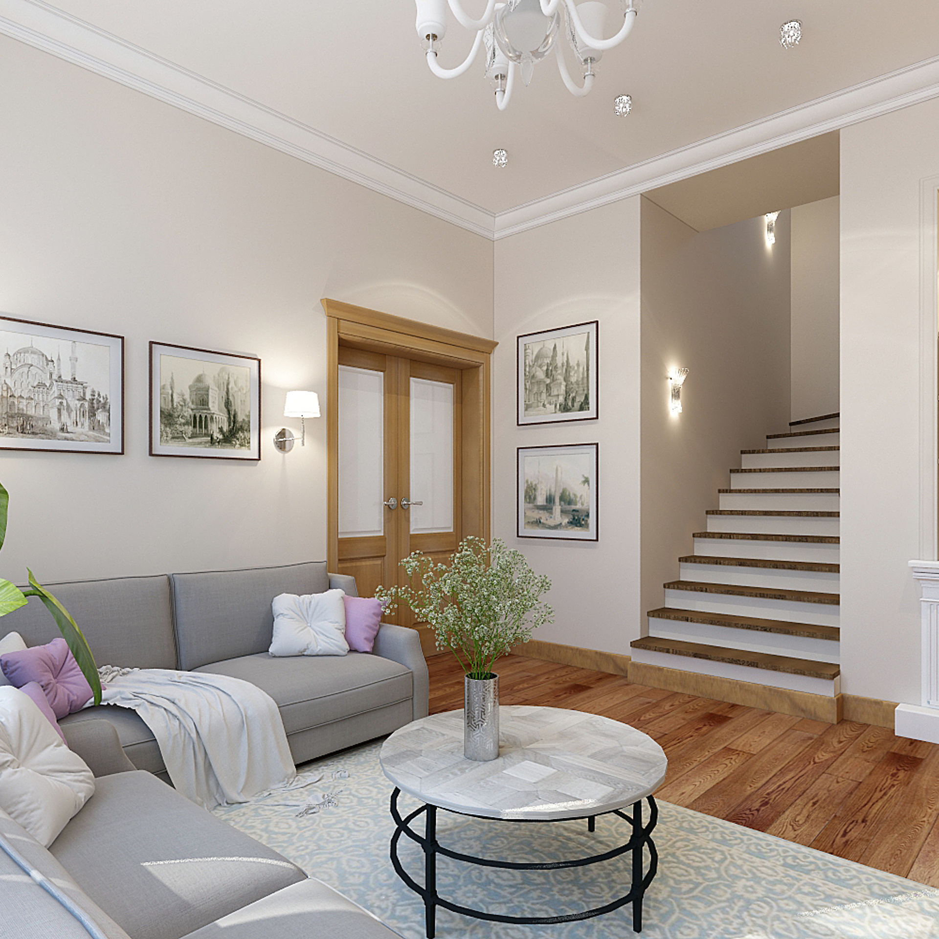 ЖК Рассказово. 2-к квартира. 70 м². Авторский дизайн интерьера