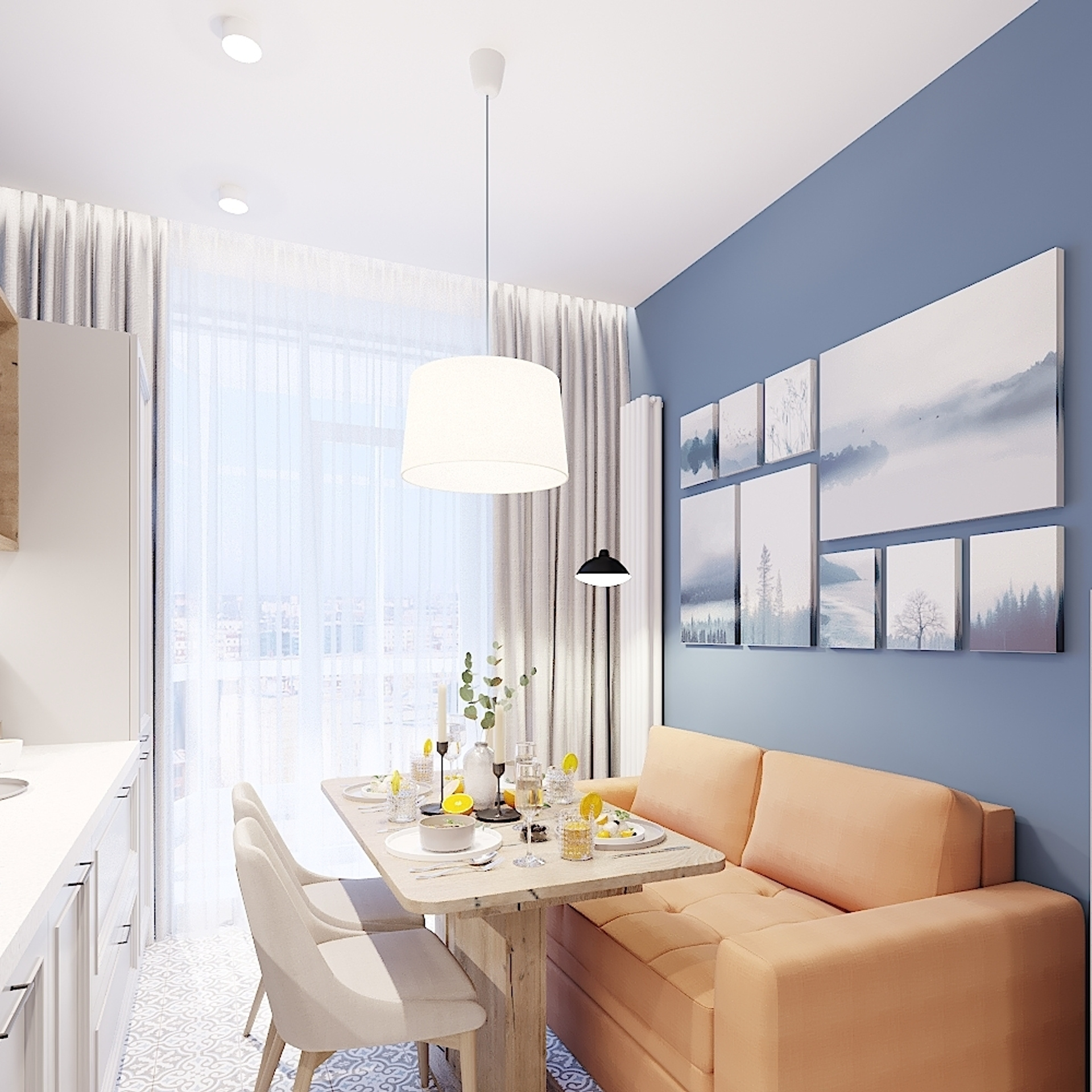 ЖК Арт. 3-к квартира. 81 м². Авторский дизайн интерьера