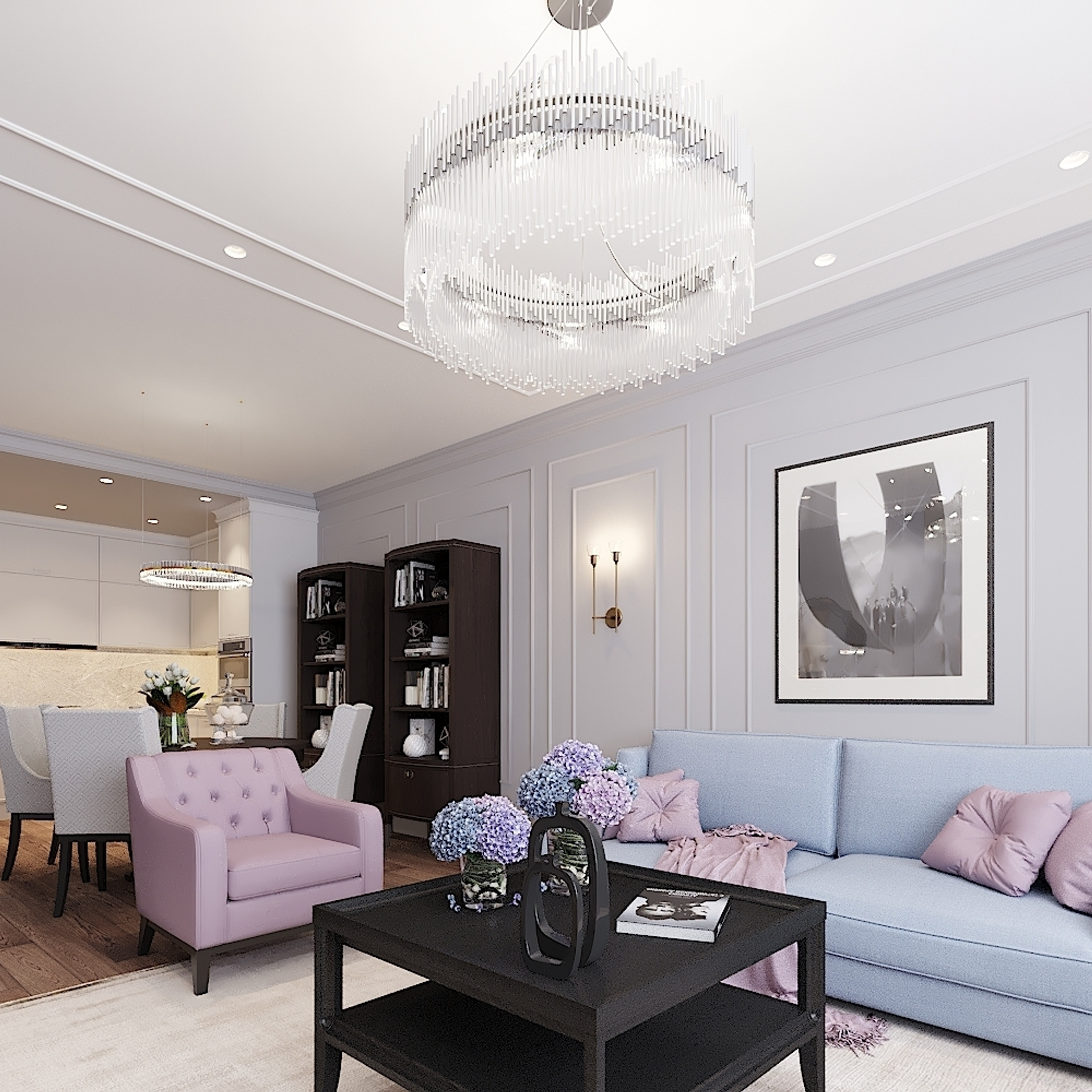 ЖК Арт. 3-к квартира. 81 м². Авторский дизайн интерьера