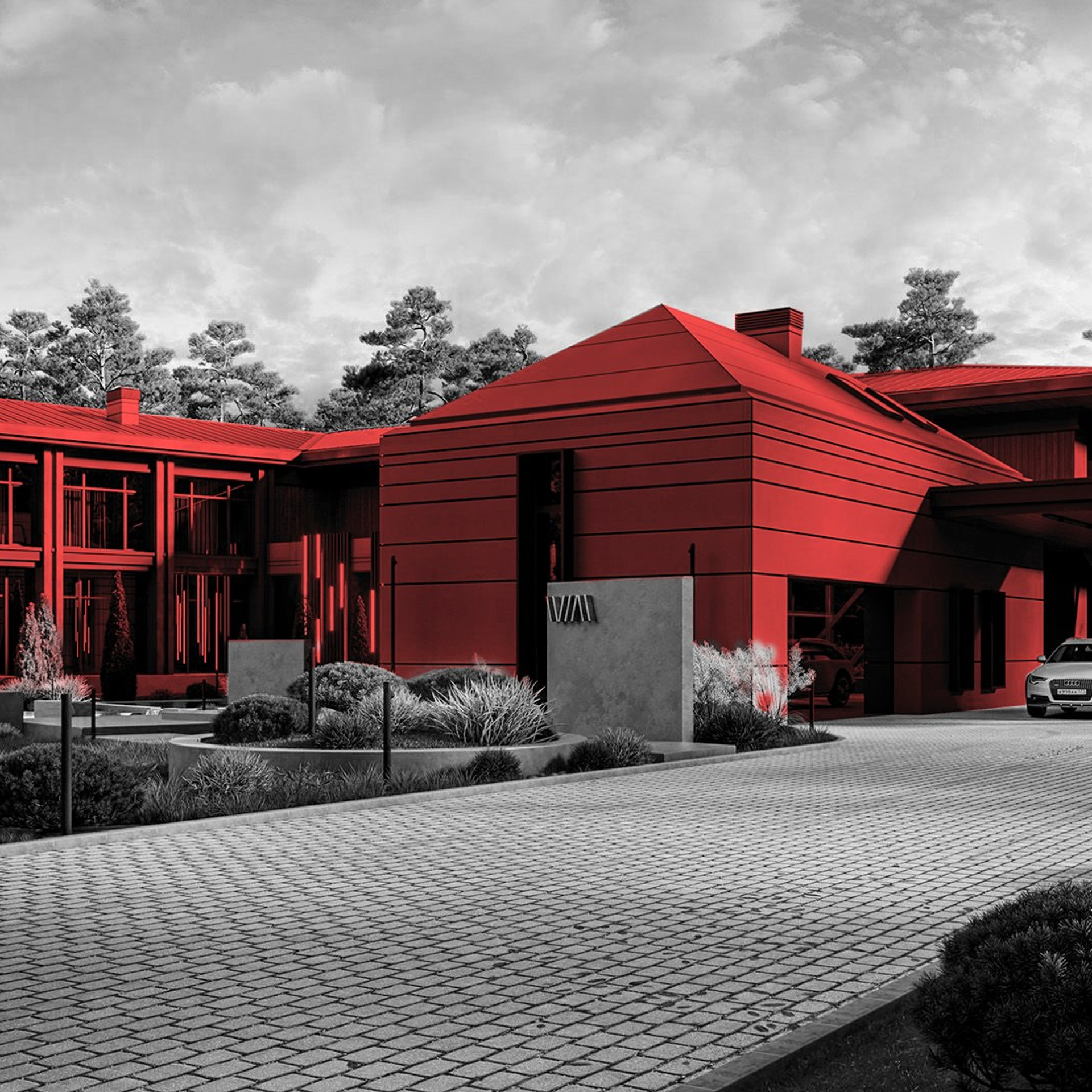 Дом — Барн Хаус. RED ROBOT DESIGN