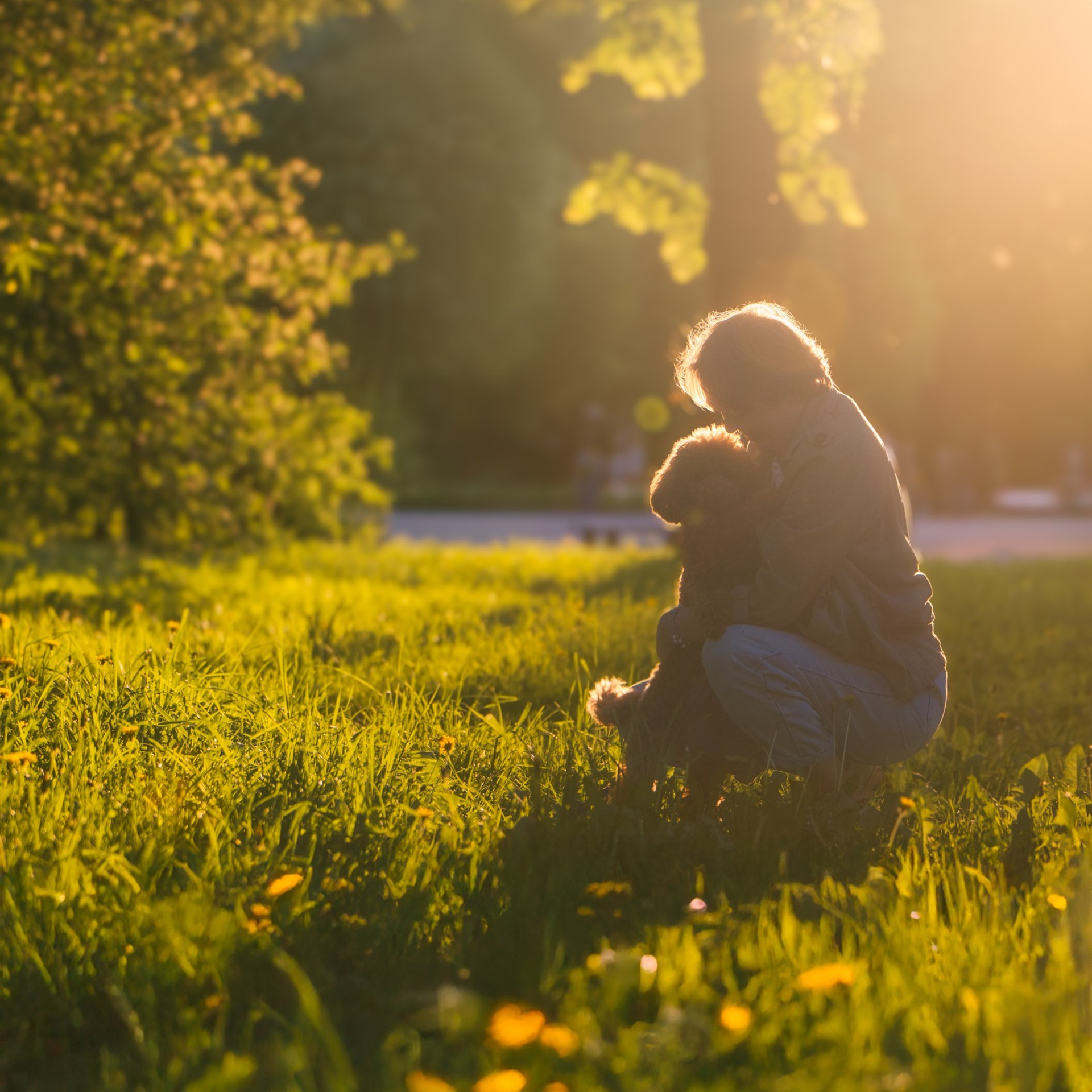 Юля с пуделем