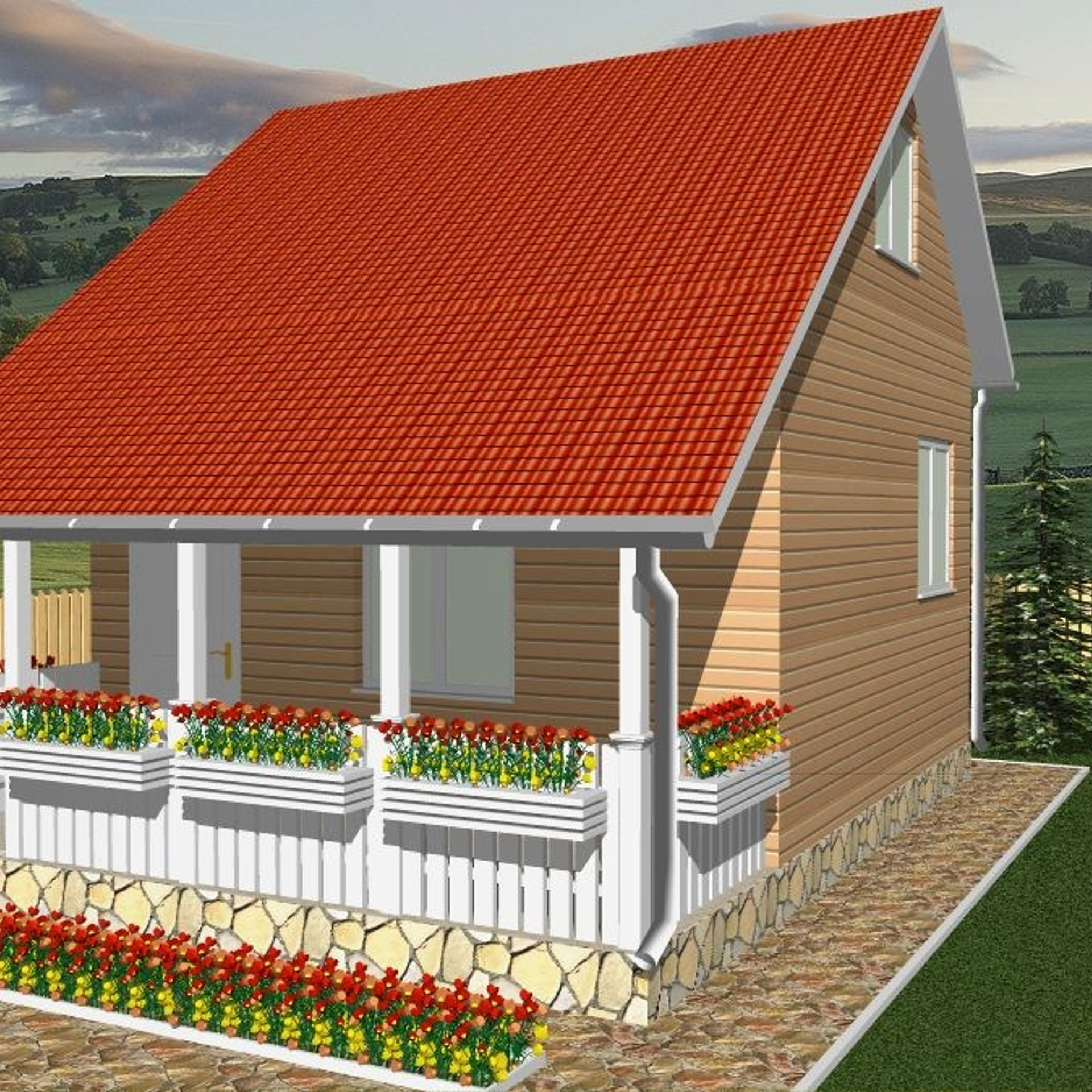 Проект «Дятел» (50 м²)