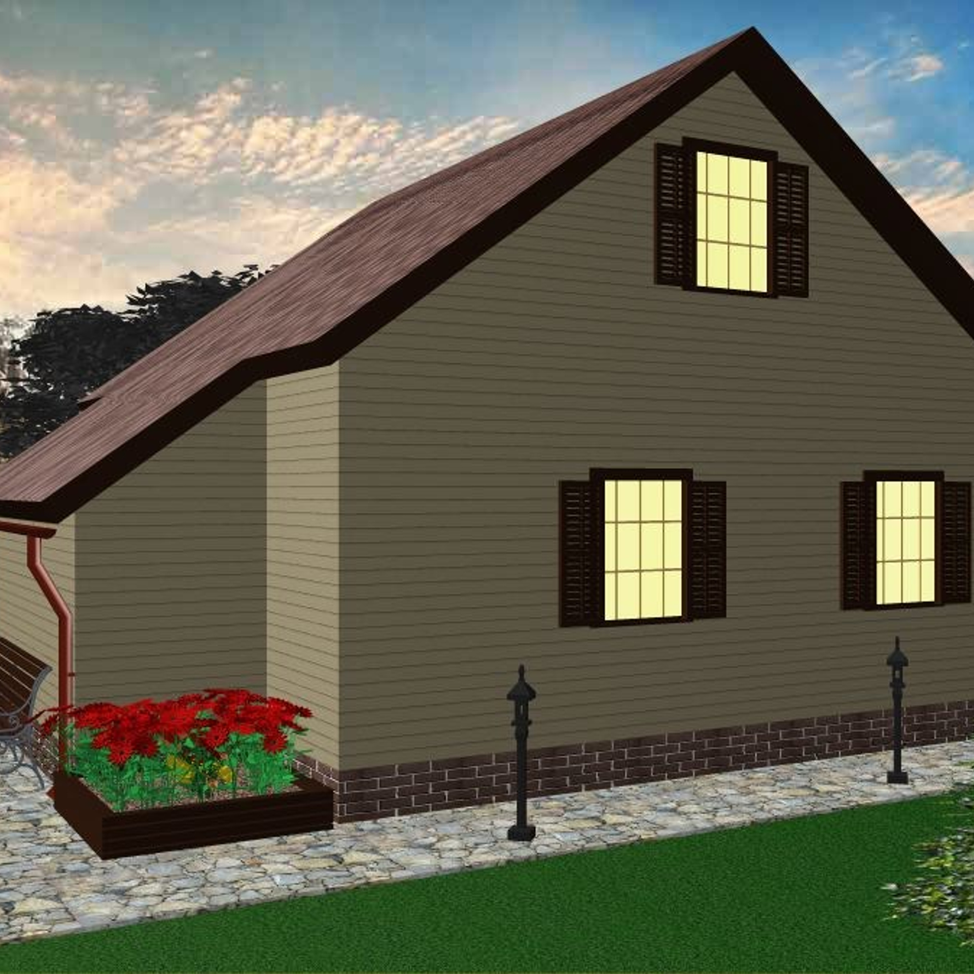 Проект «Вальдшнеп» (75,6 м²)