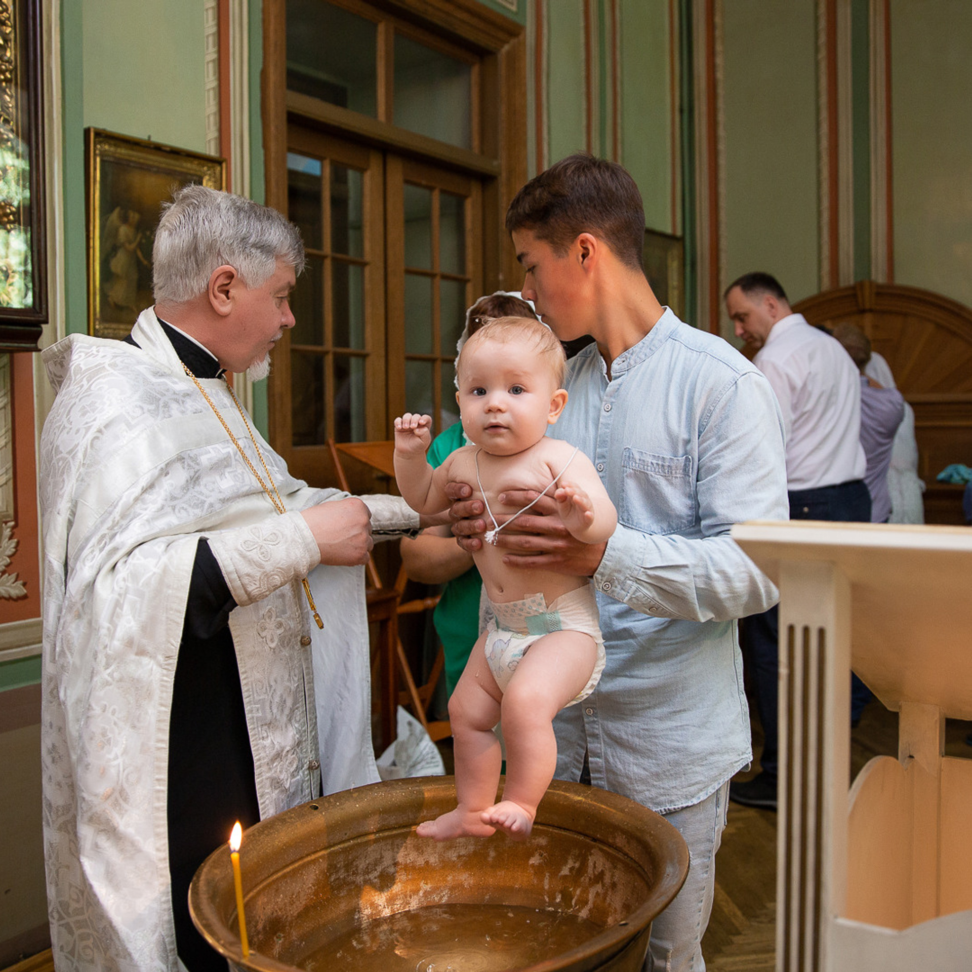 Таинство крещения Михаила (20 июля 2020)