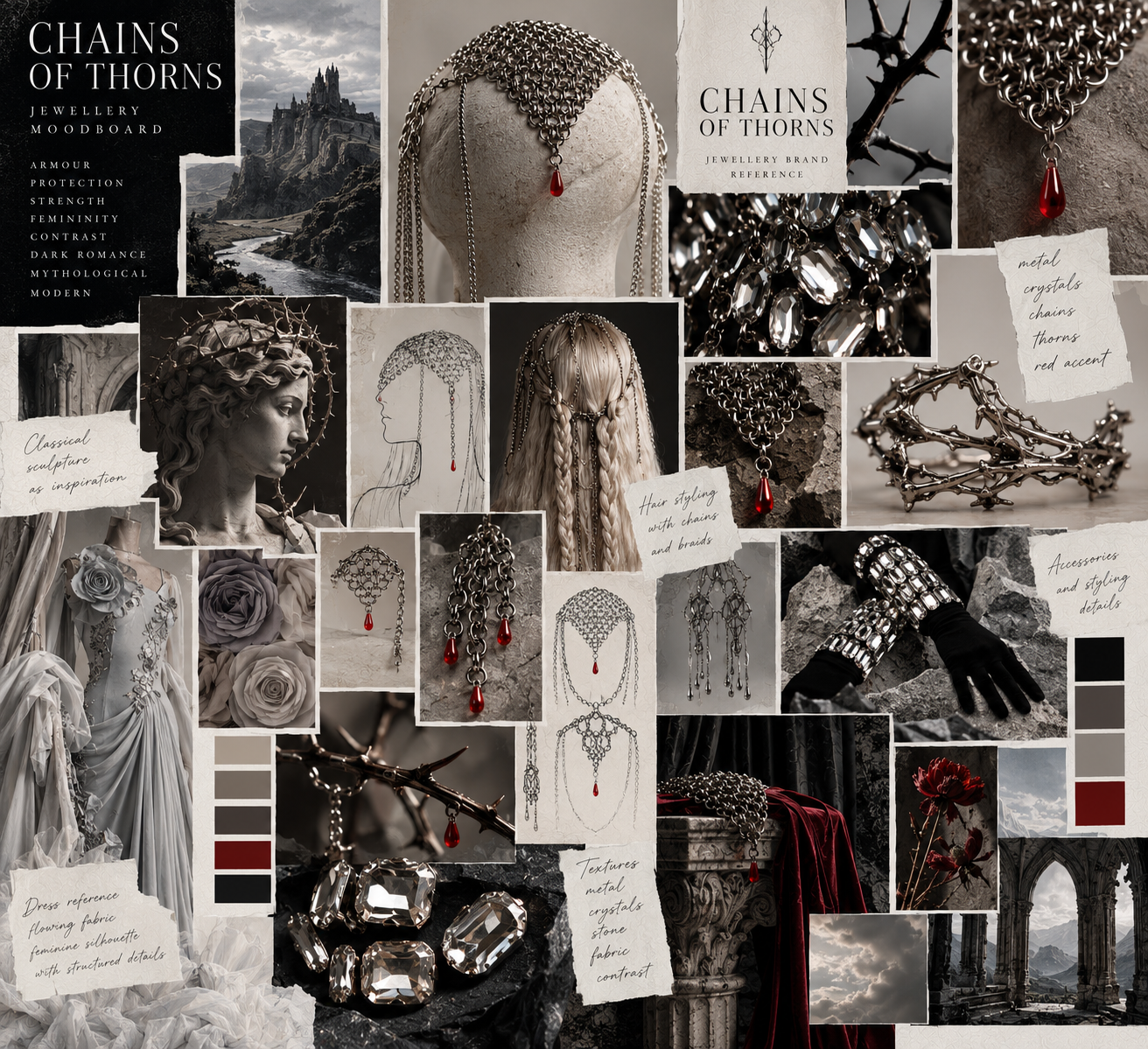 Chains of Thorns | Fashion Editorial in Artells Magazine