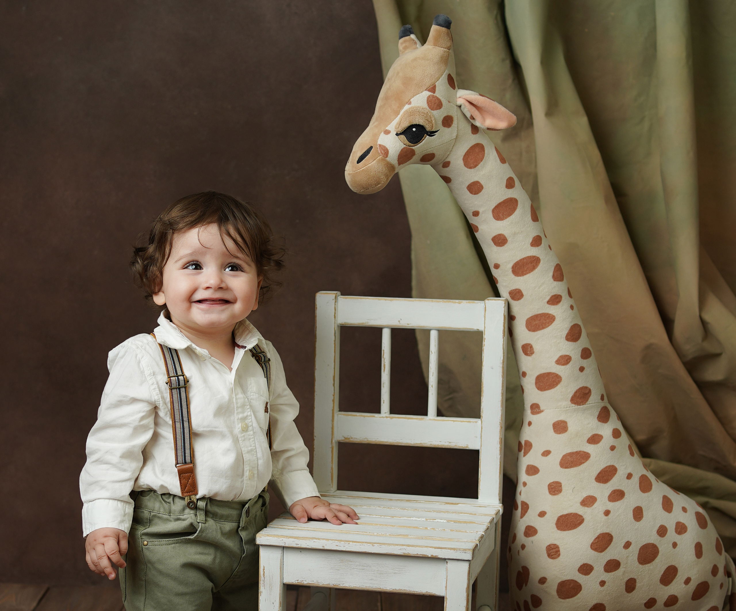 Малыш с родителями приехала ко мне на фотосессию «Первый годик»