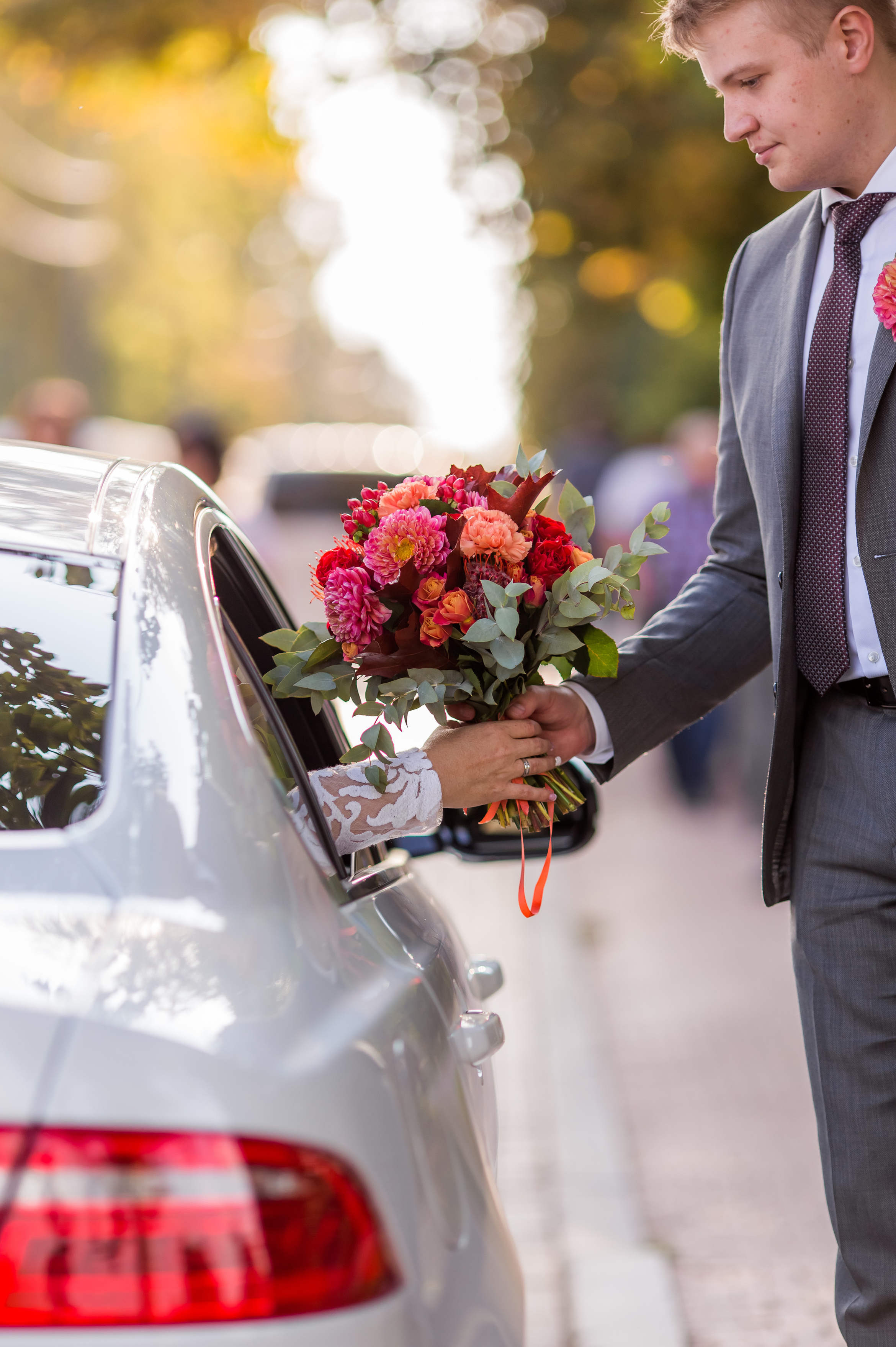 Jaguar XF  на свадьбу в Москве