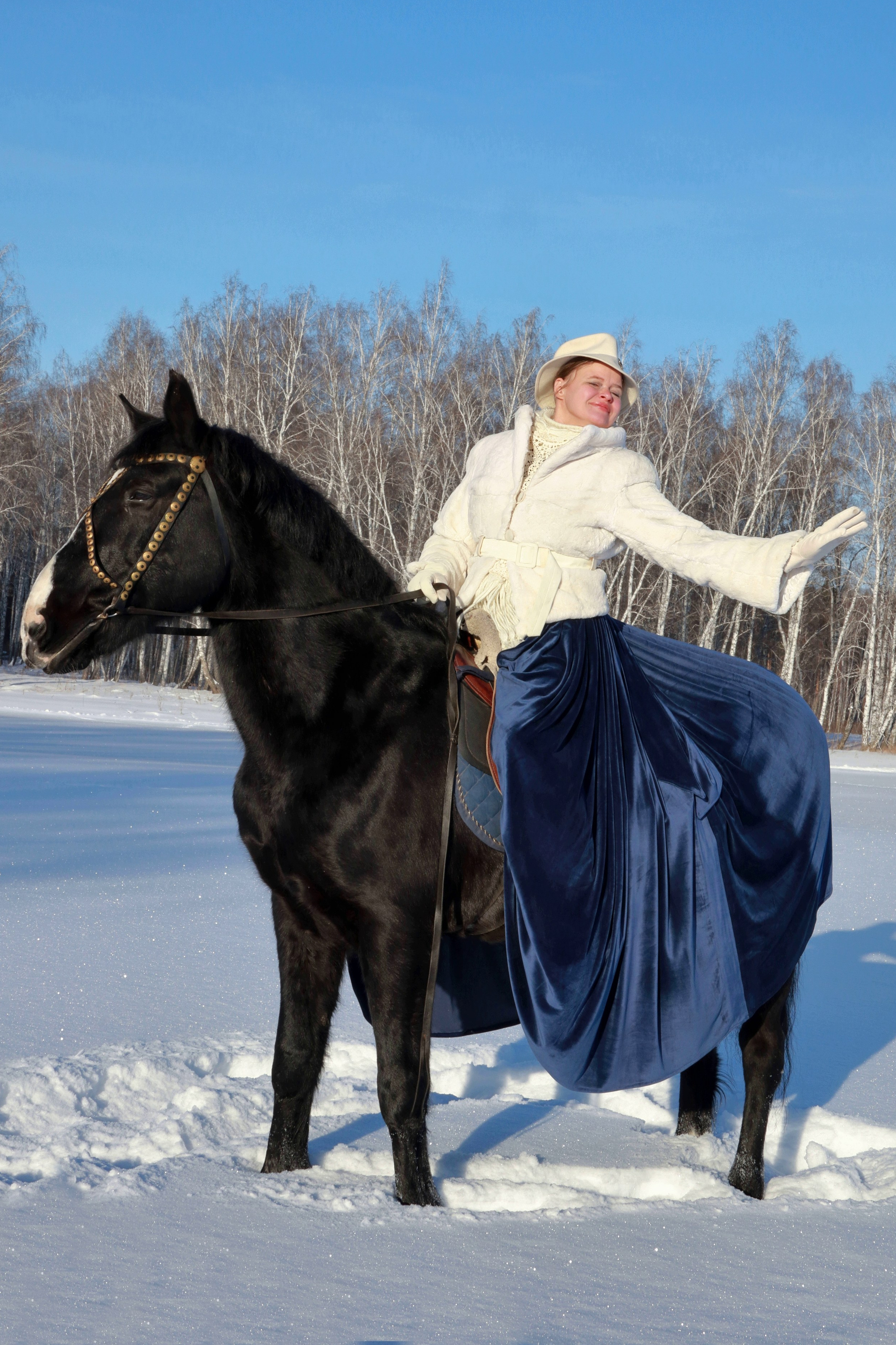 Зимняя конная охота. Фотохудожник Светлана Финадеева. Челябинск