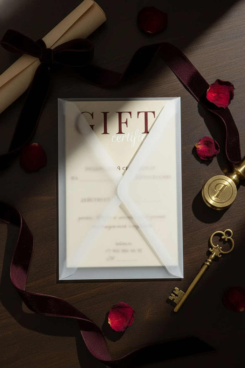Подарочные Сертификаты. Фотограф Никонова Софья