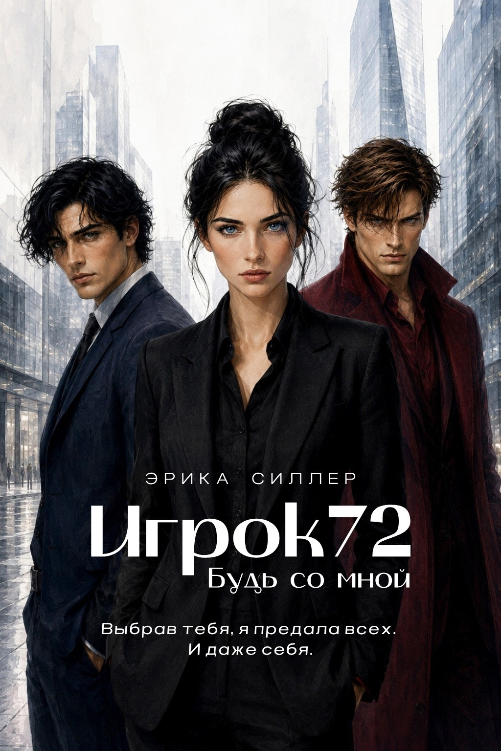Обложка темного романа "Союз Кланов Игрок72. Закат Короля". Эн и Лу. Автор Эрика Силлер.