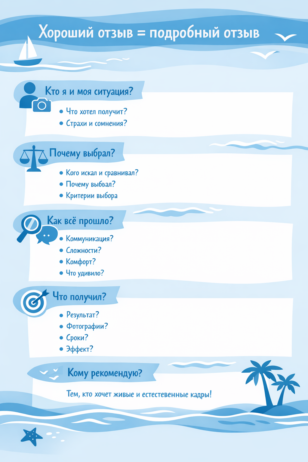 Как написать полезный отзыв?