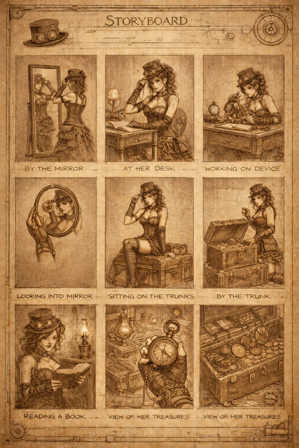 Девушка эпохи стимпанк. Мир глазами Саши Д