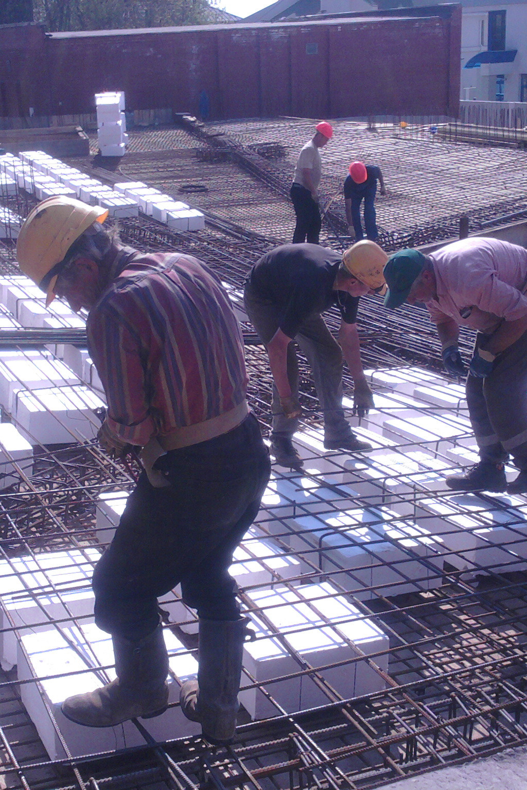 Фотографии рабочего процесса. Монолитное строительство домов в Самаре