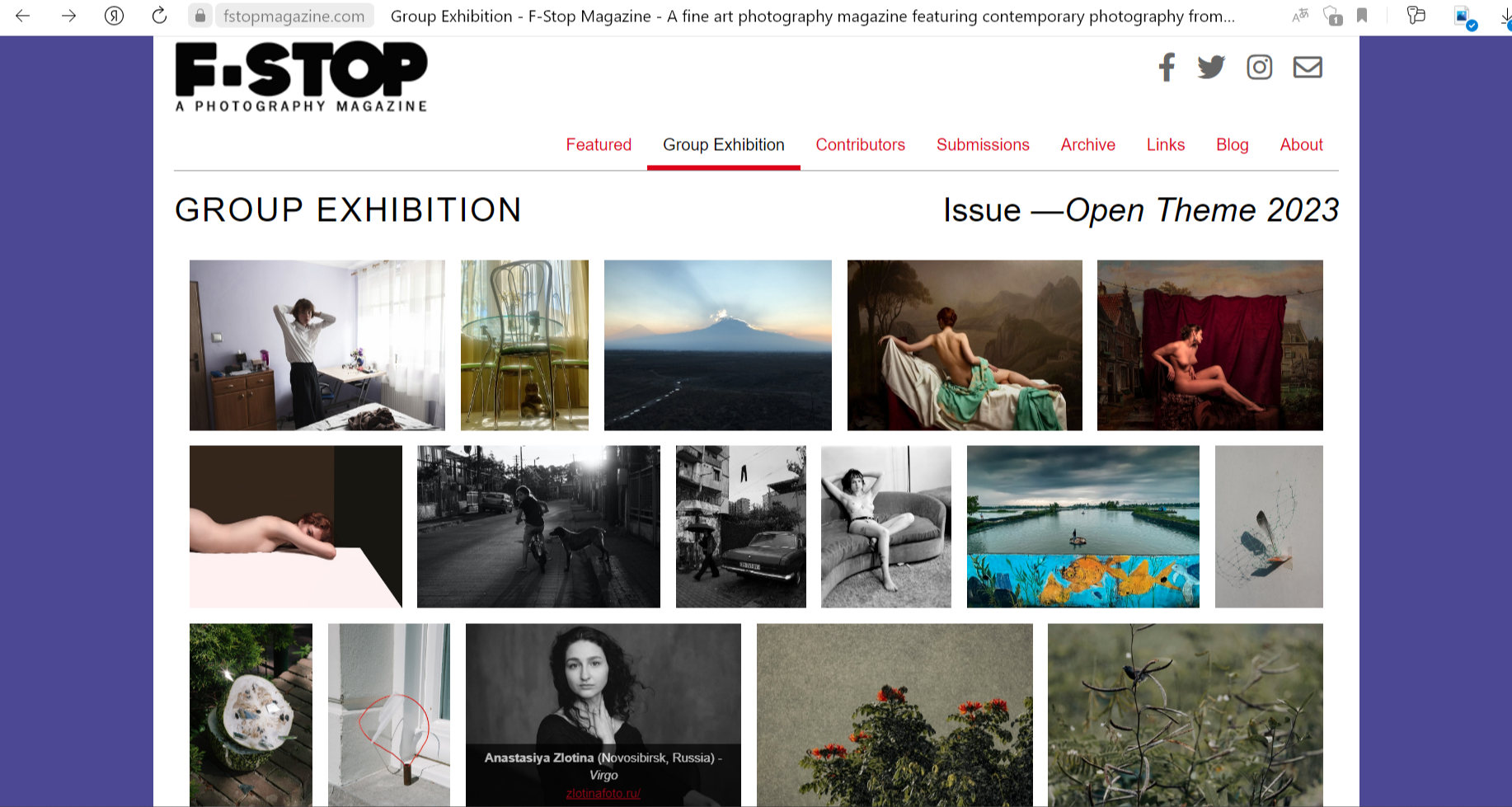 2023 г- F-stop Magazine. Zlotinafoto