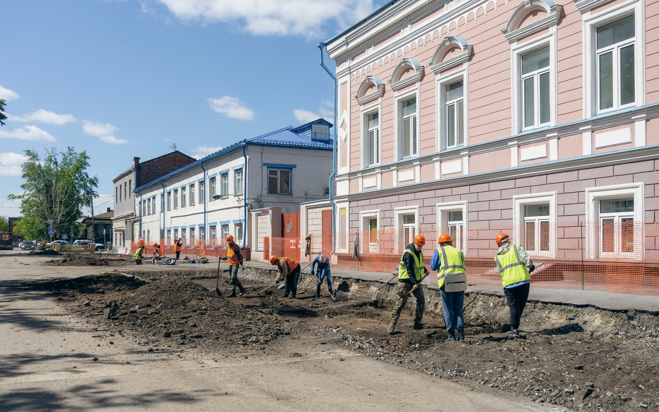 Реконструкция улицы Ленина в Тюмени и новые раскопки