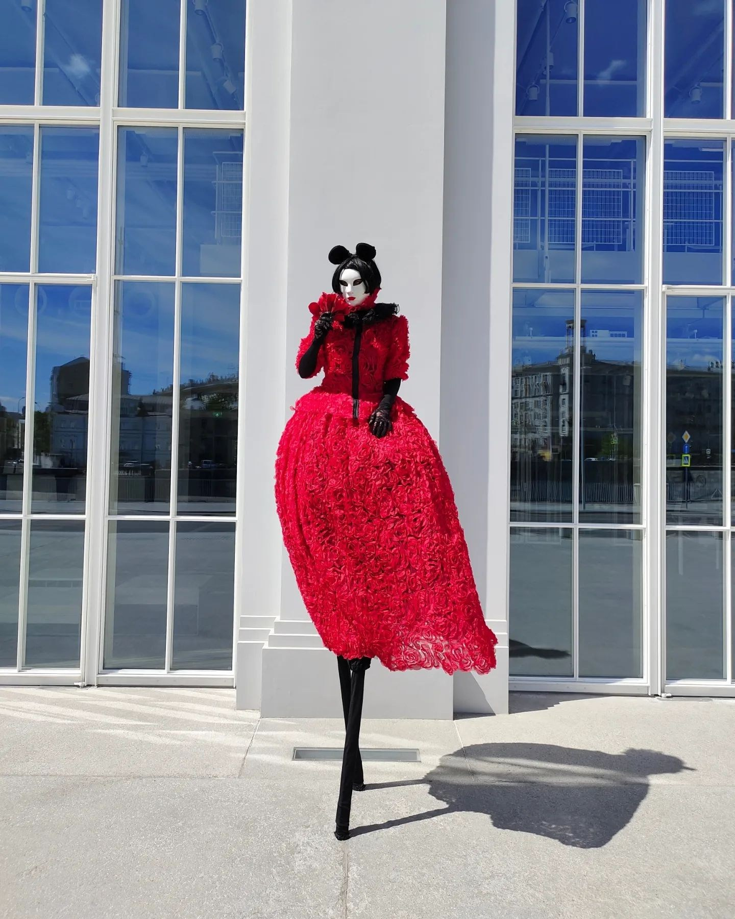 Персонаж Мышка. Мимы и Ходулисты на встречу гостей. Москва