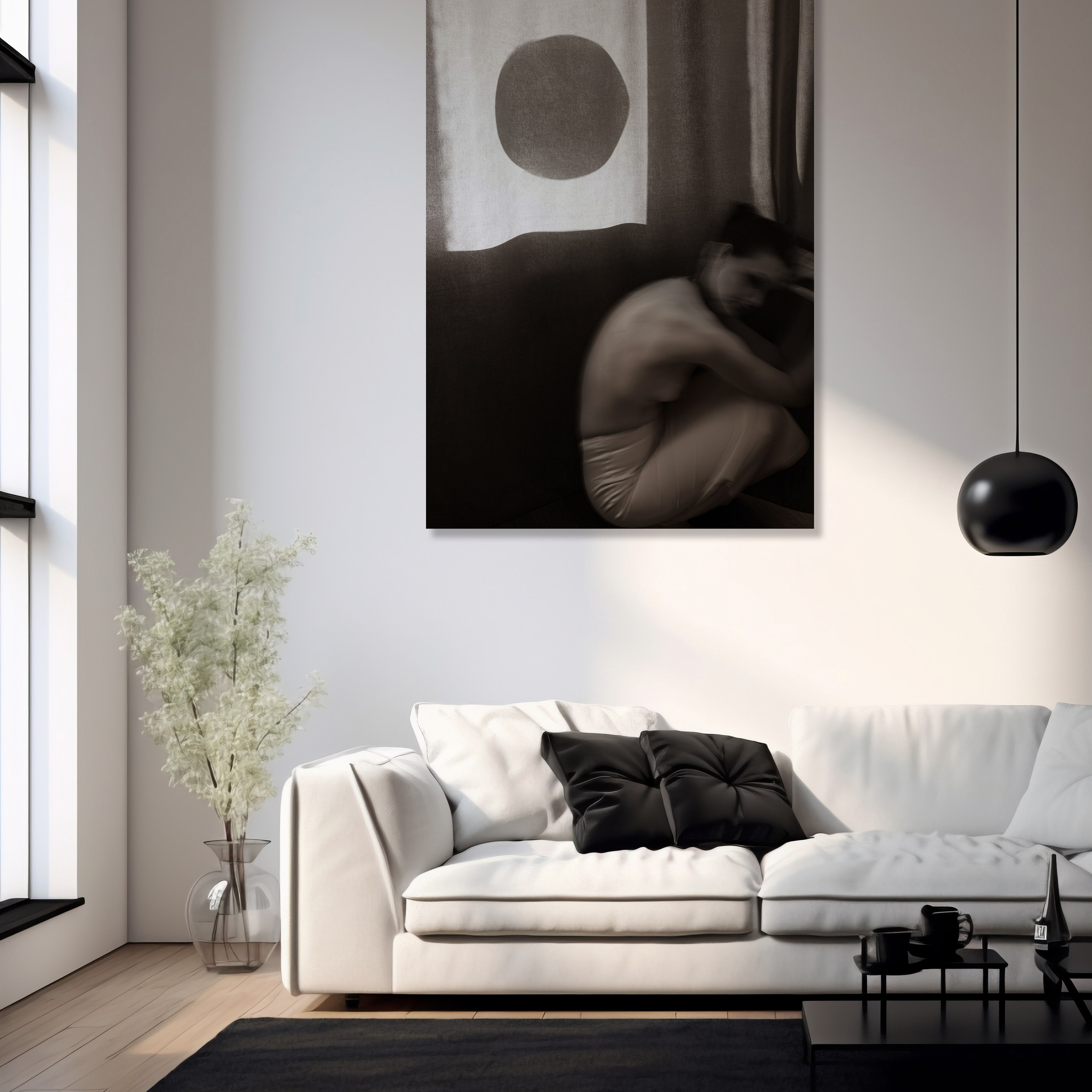 Монохромный авторский принт с печатью на холсте. Арт-фотограф. Фотосъемка, авторские принты для интерьера