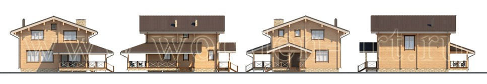 «Велегож парк-2» 231 кв. м. Проекты деревянных домов