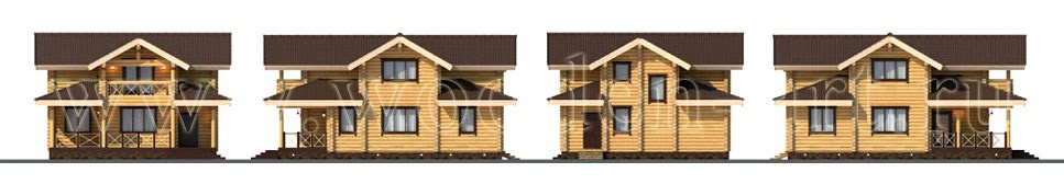 «Хорошево» 219 кв. м. Проекты деревянных домов