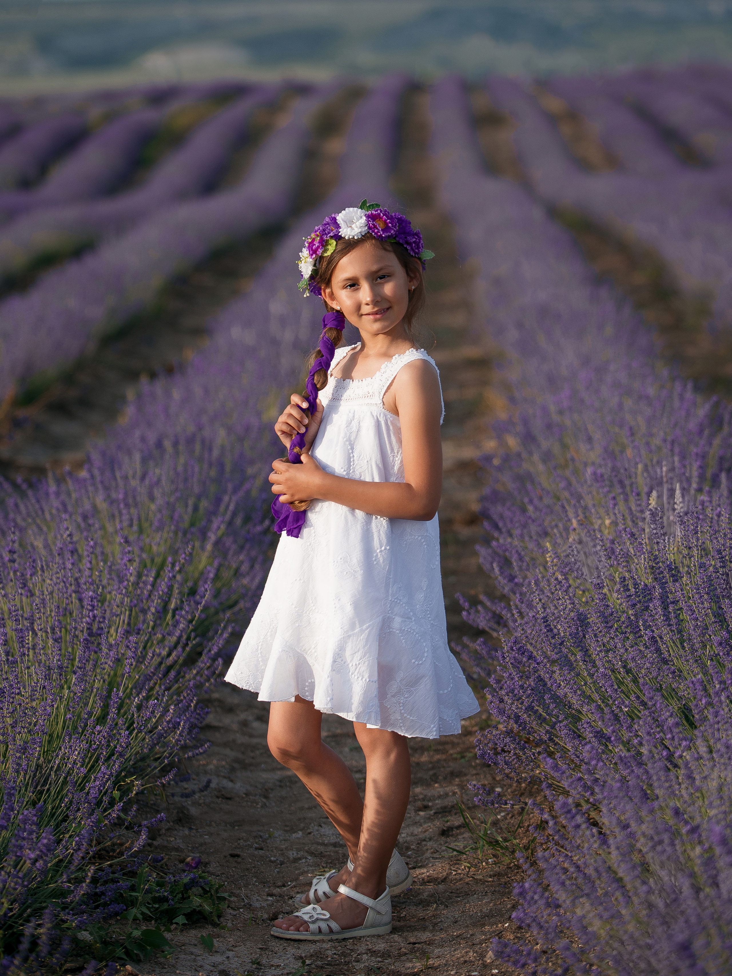 Лавандовые фотосессия в Крыму в июле