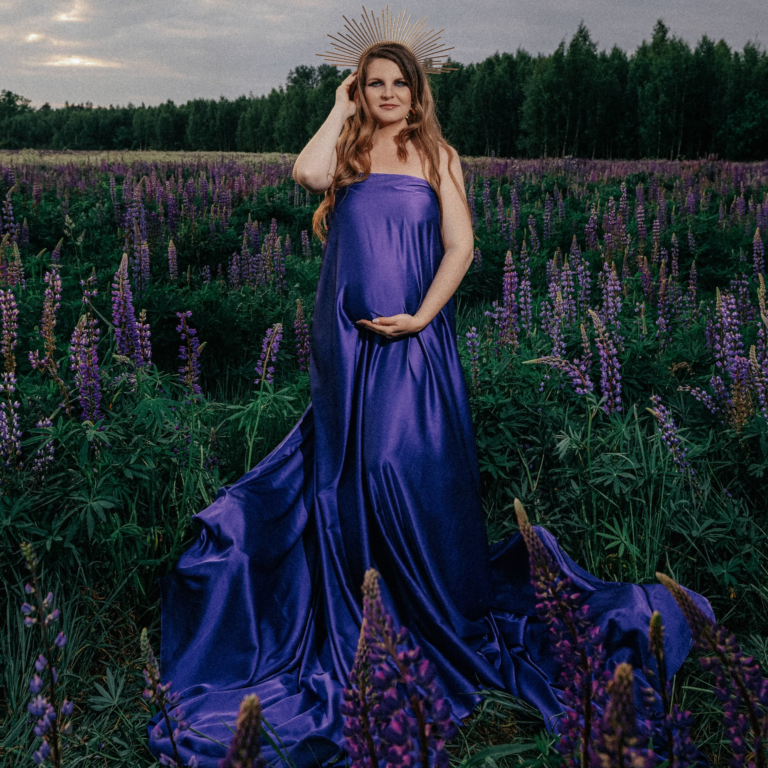 Фотосессия в люпиновом поле. Свадебный и семейный фотограф Виктория Носачёва. Щелково, Москва и МО