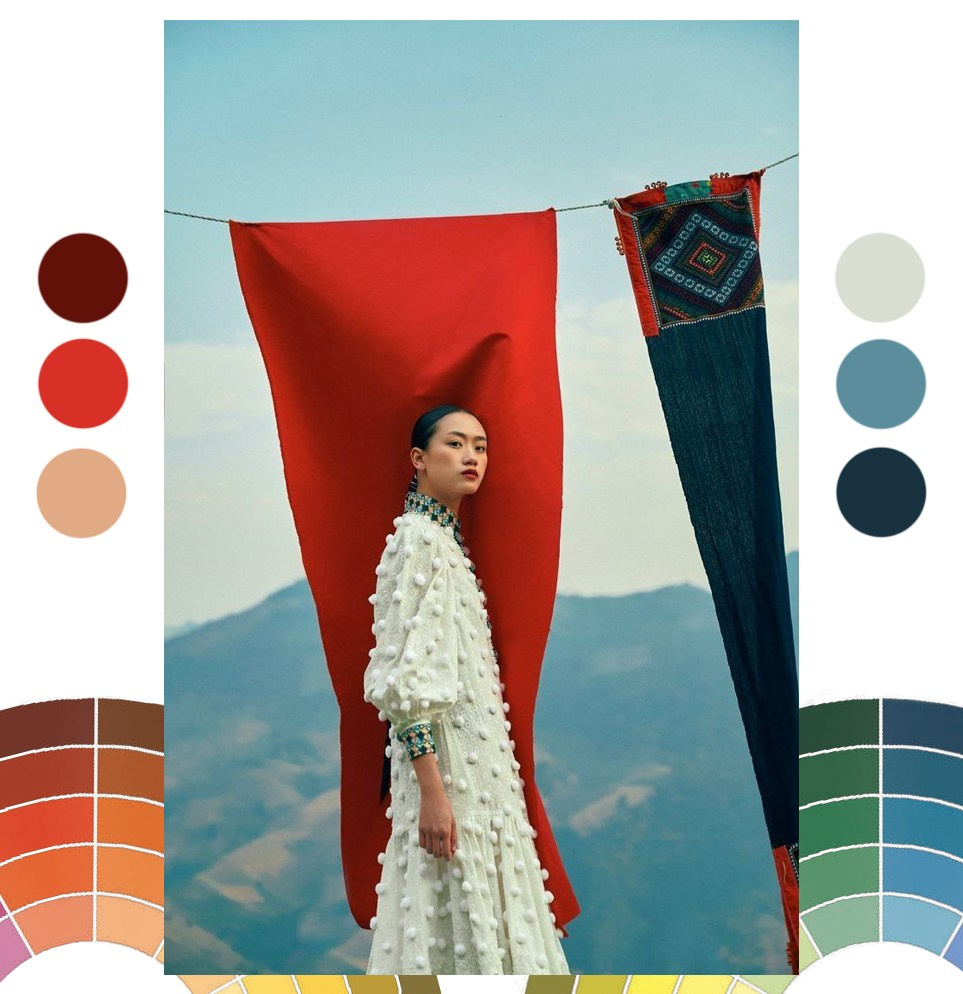 fashion фотография сочетание цвета