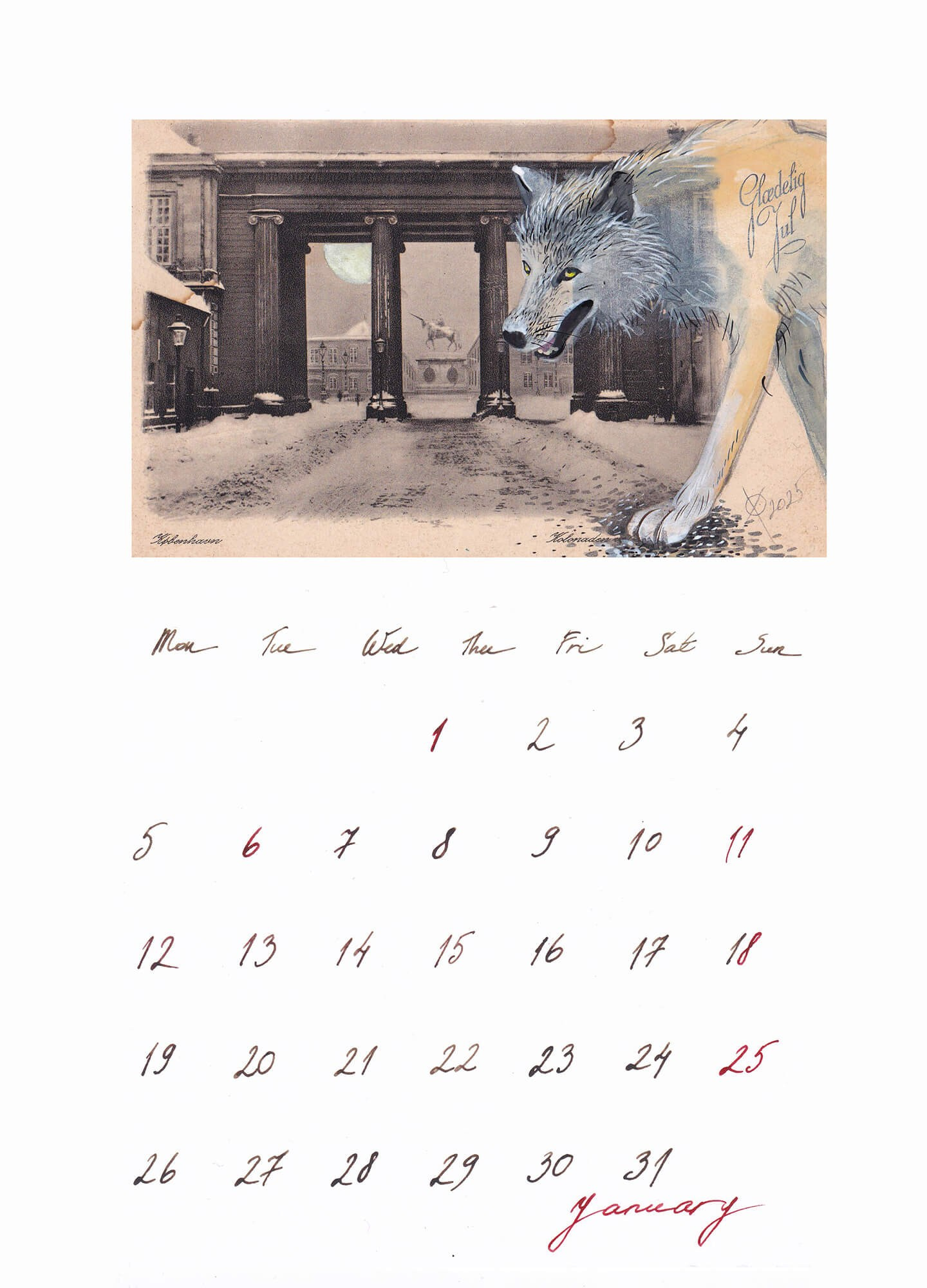 Art Postcard Calendar 2026 by Xenia Ostrovskaya. Xenia Ostrovskaya