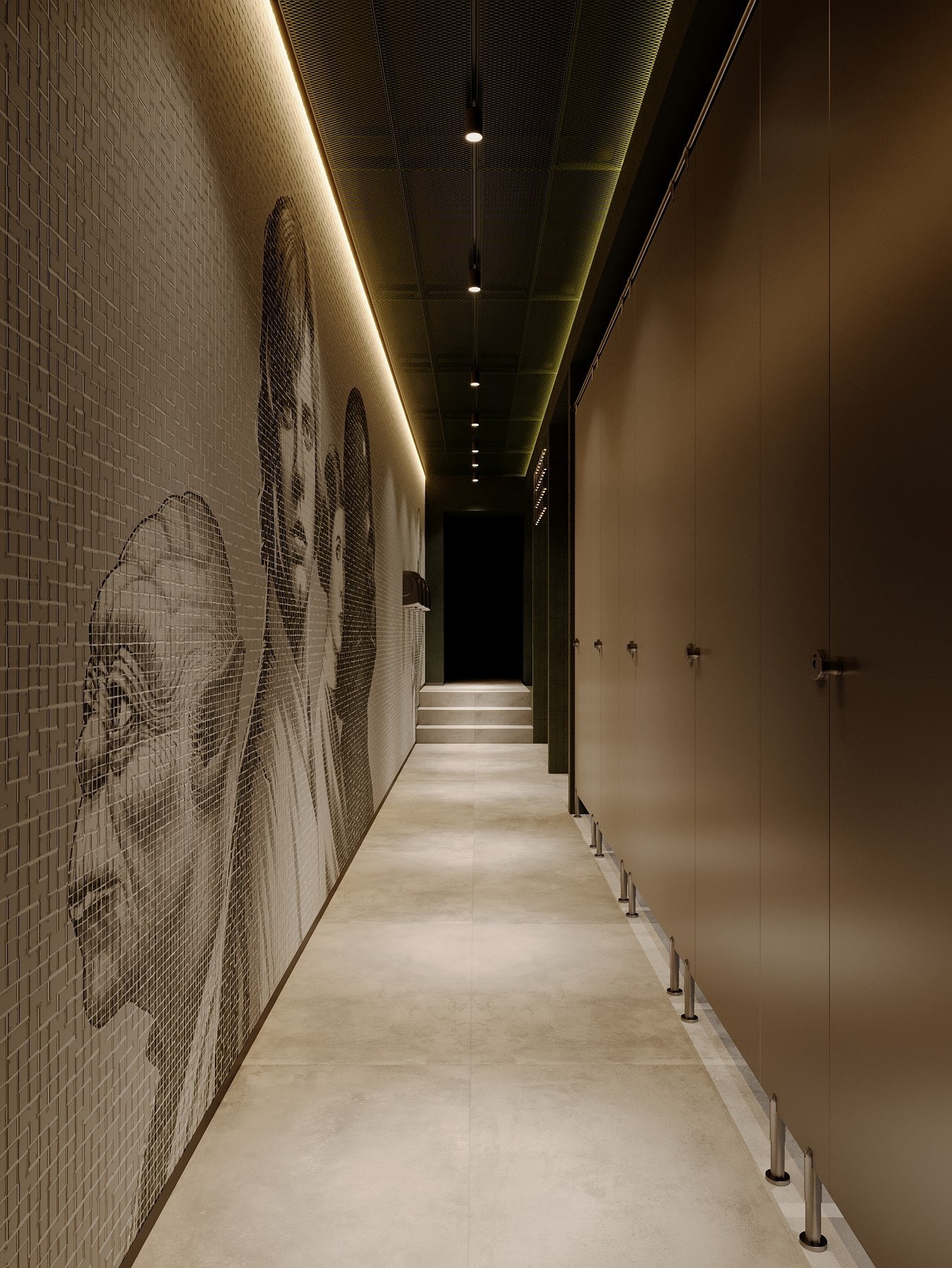 ФУДКОРТ КРК «ЗАРЯ» / кинотеатр, 300 м². Rezells Architects — студия дизайна жилых и коммерческих интерьеров