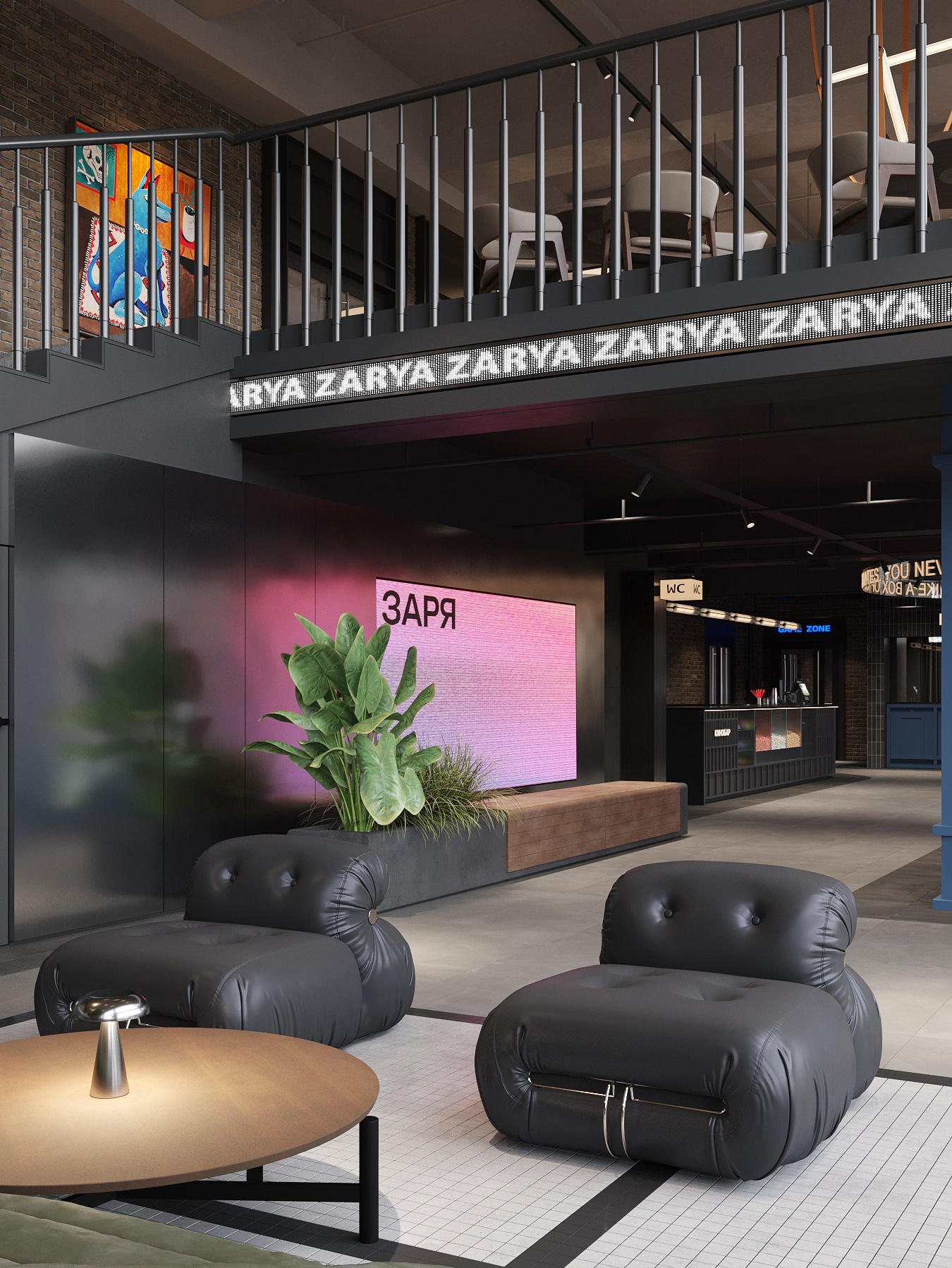 ХОЛЛ КРК «ЗАРЯ» / кинотеатр, 650 м². Rezells Architects — студия дизайна жилых и коммерческих интерьеров