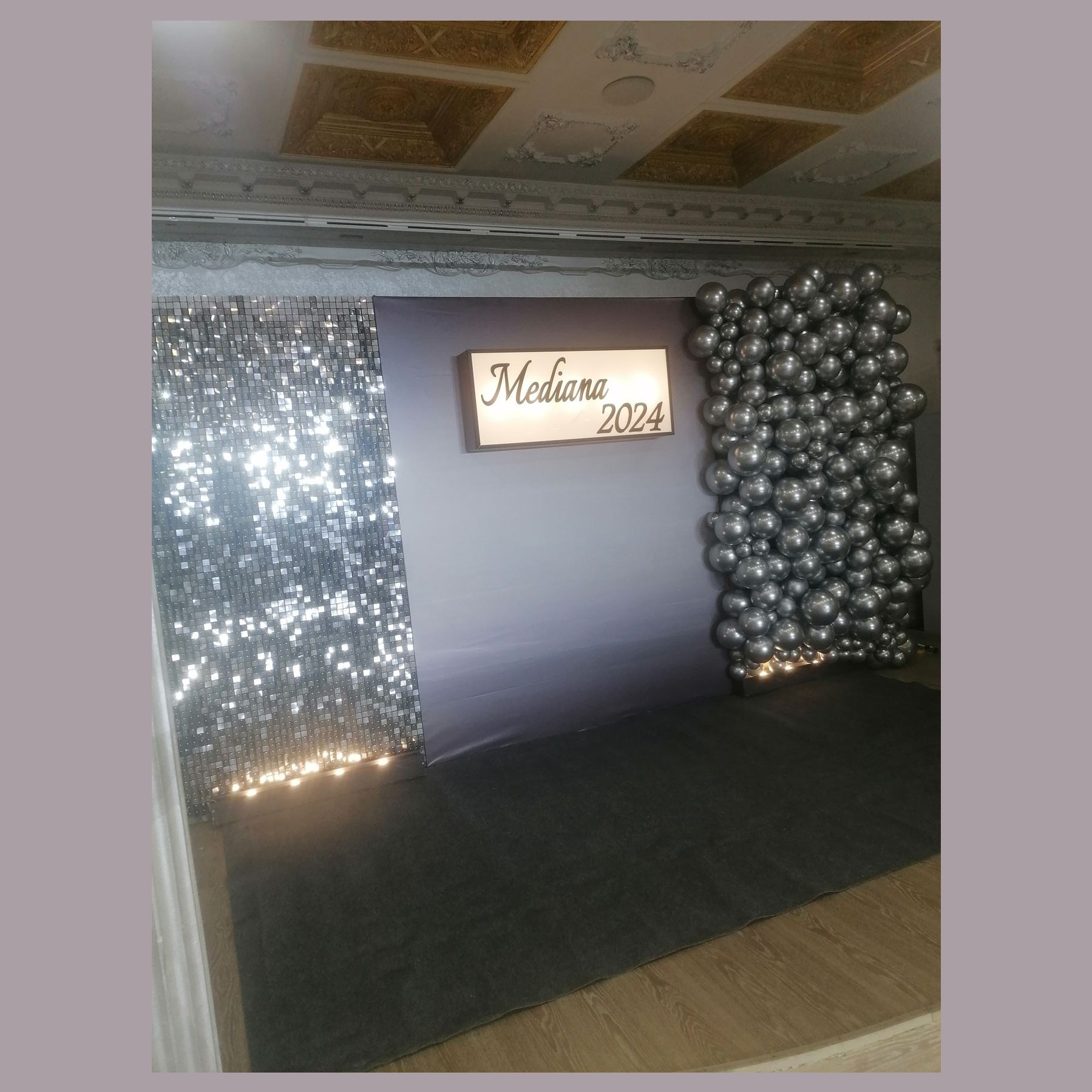 Комбинированная фотозона. Студия праздничного декора