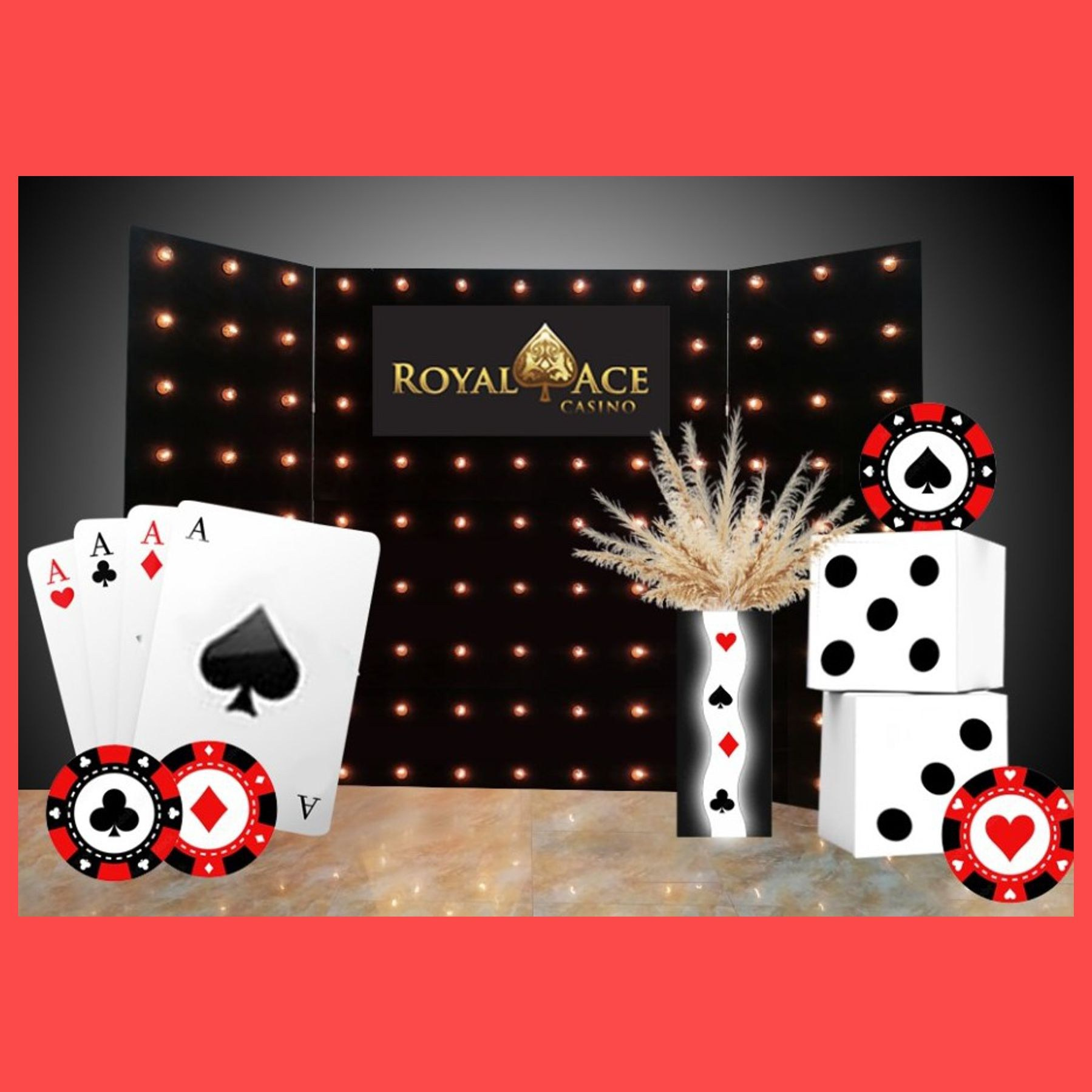Фотозона «Казино». Студия праздничного декора