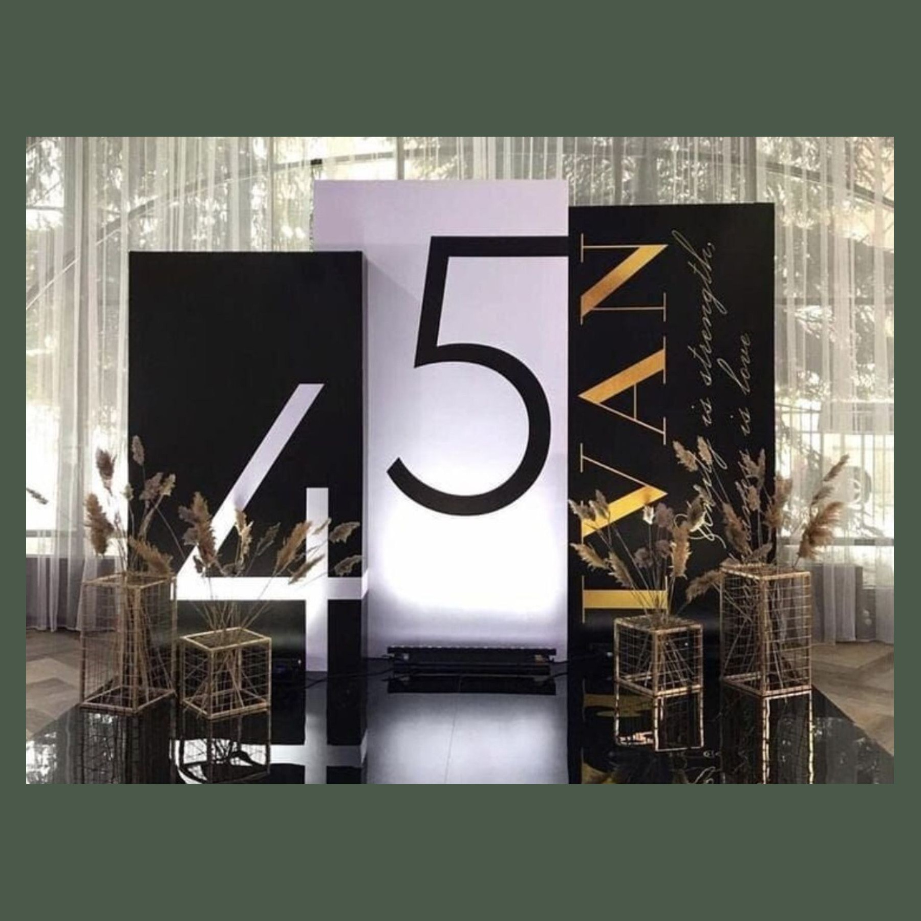 Фотозона для мужчины. Студия праздничного декора