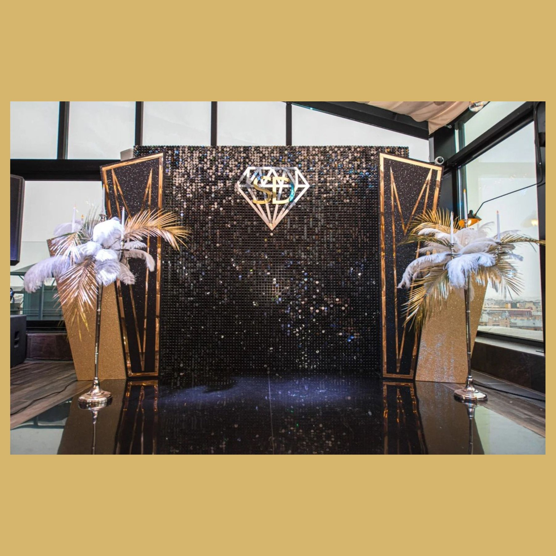 01ТФ Фотозона стиль Гетсби. Студия праздничного декора