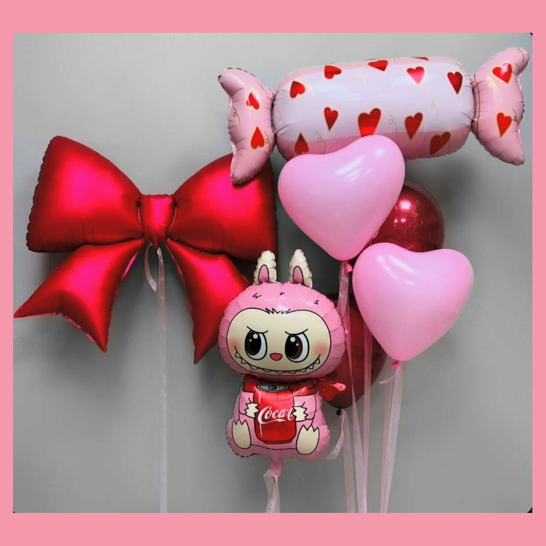 Шары с Лабубу. Студия праздничного декора