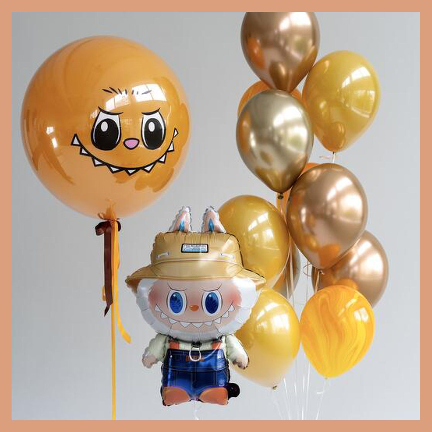 Шары с Лабубу. Студия праздничного декора