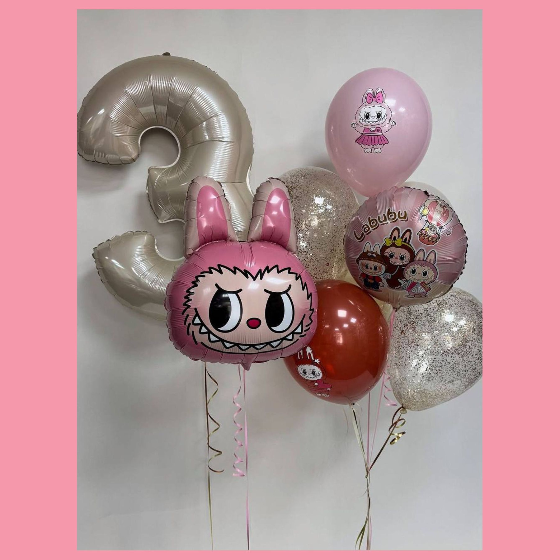 Шары с Лабубу. Студия праздничного декора
