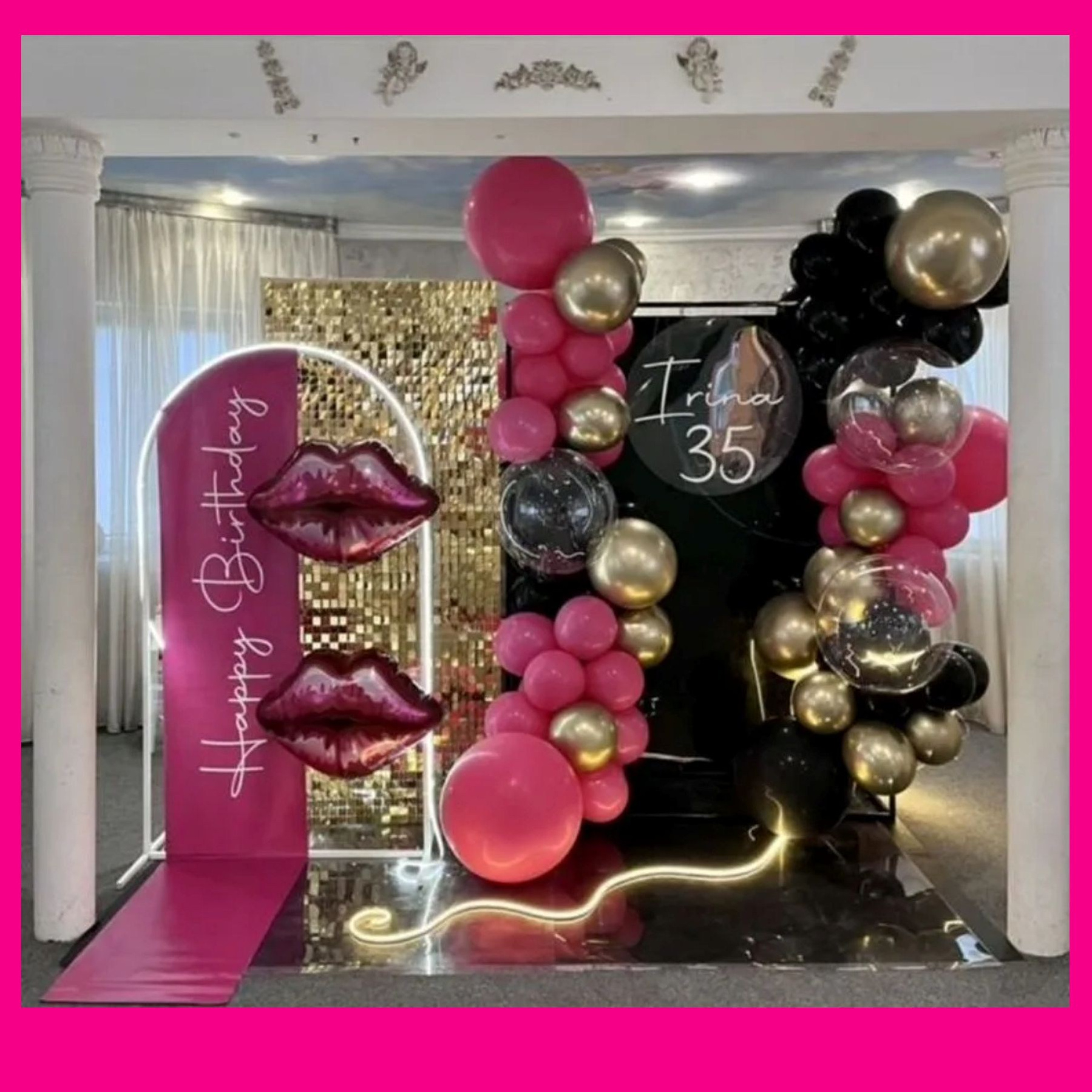 Фотозона из блоков. Студия праздничного декора