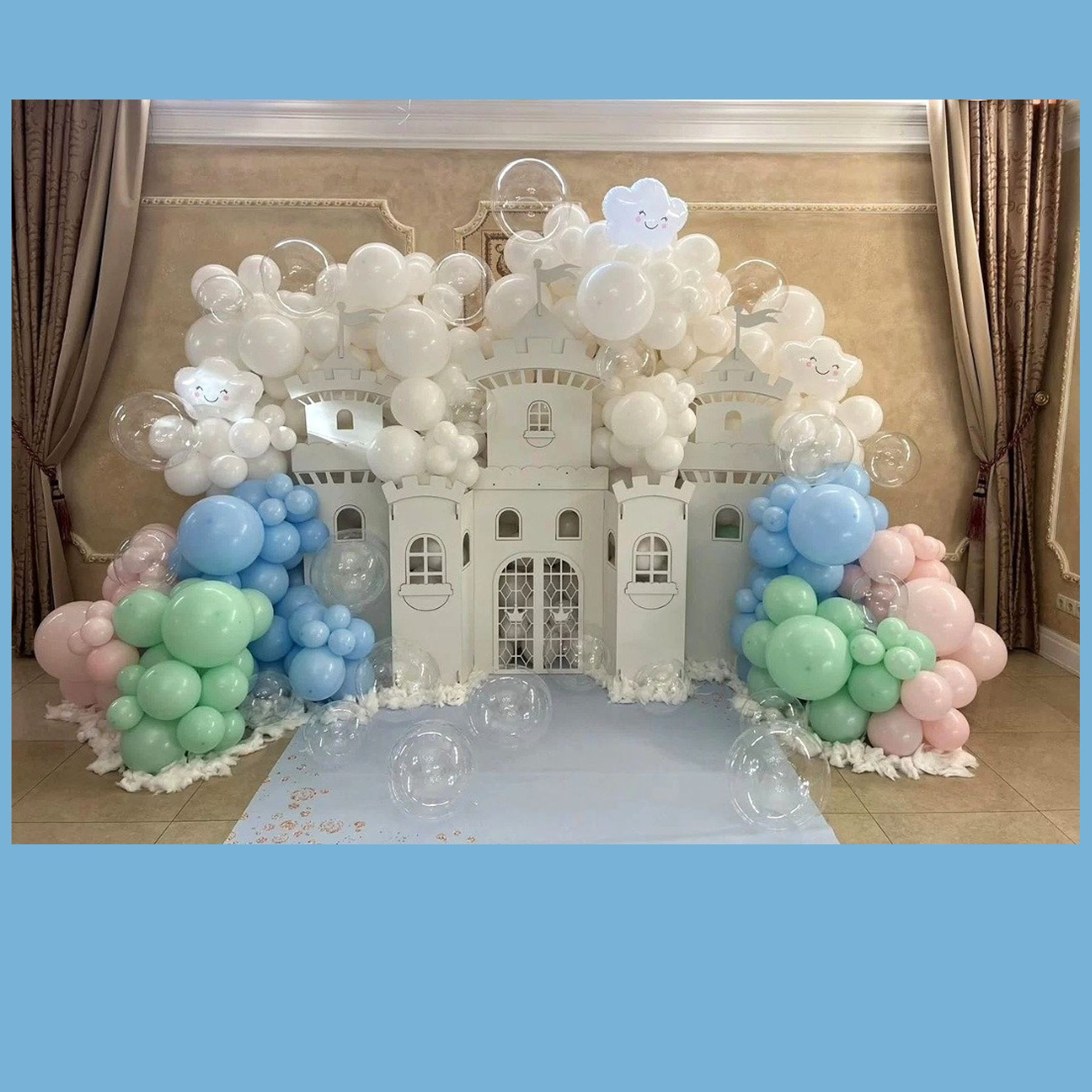 Фотозона с замком. Студия праздничного декора