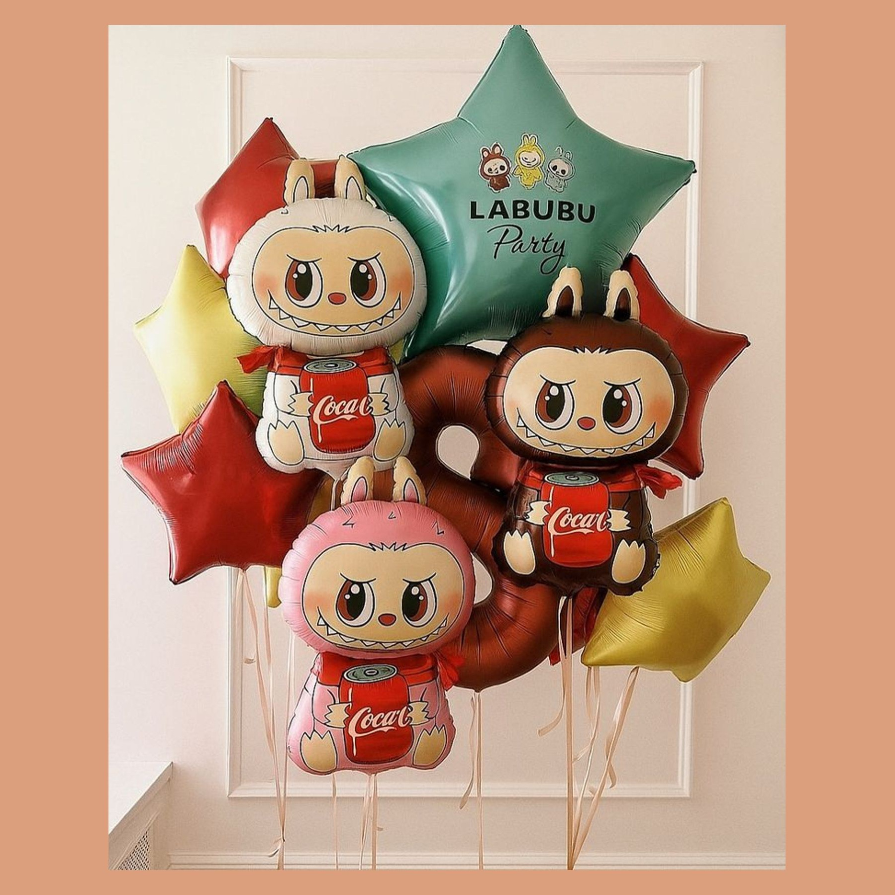 Шары с Лабубу. Студия праздничного декора