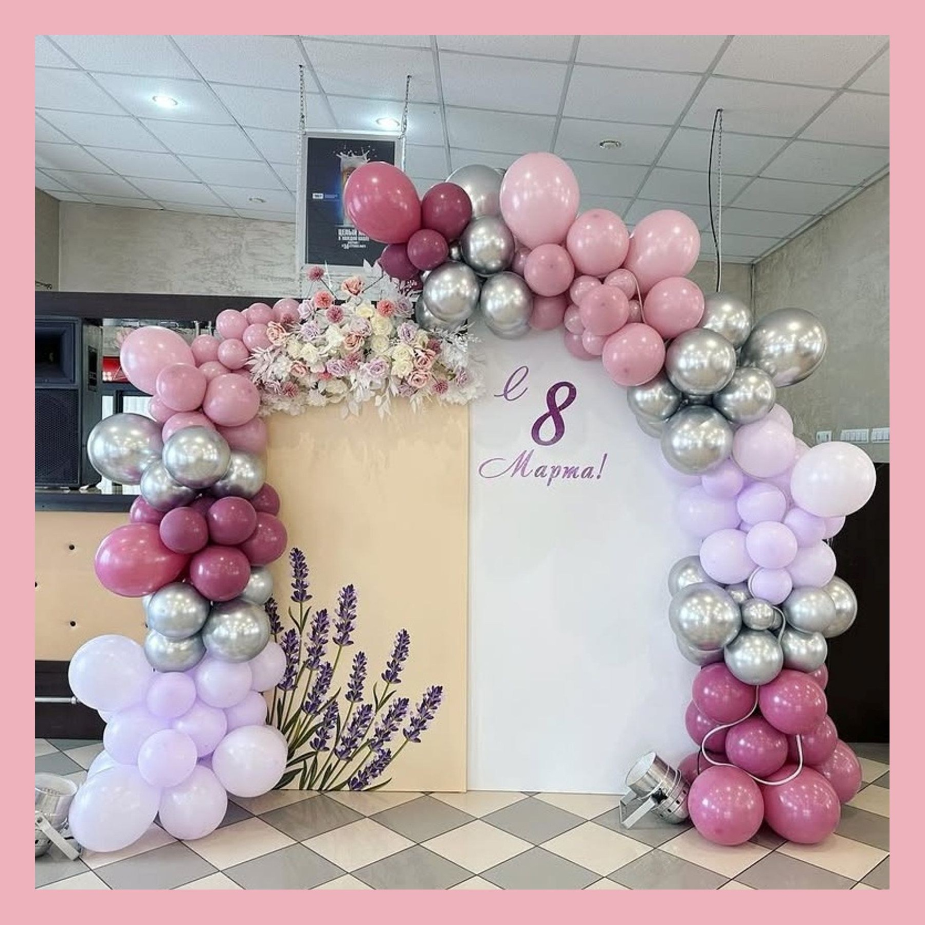 Фотозона 8 марта. Студия праздничного декора