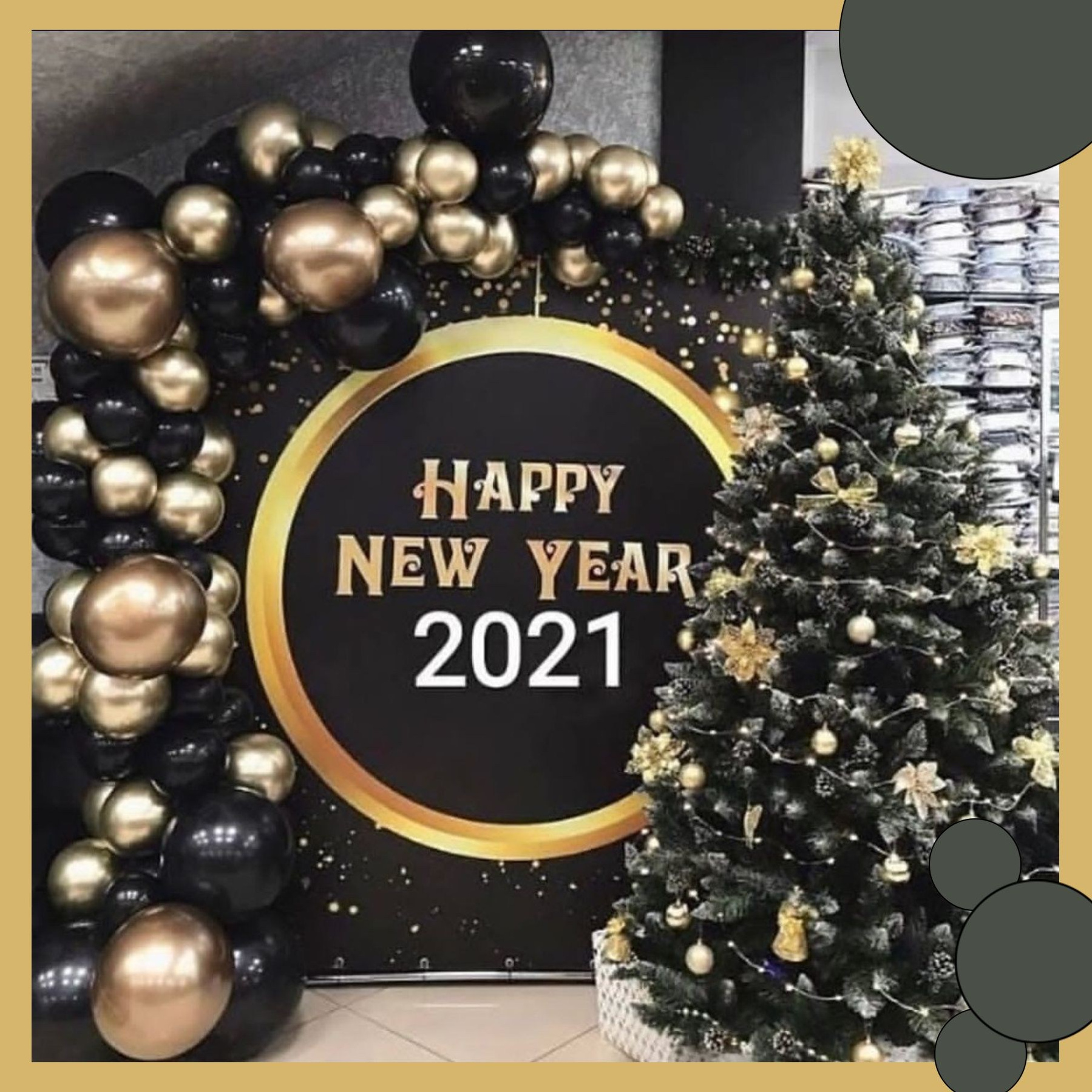 Фотозона новогодняя. Студия праздничного декора