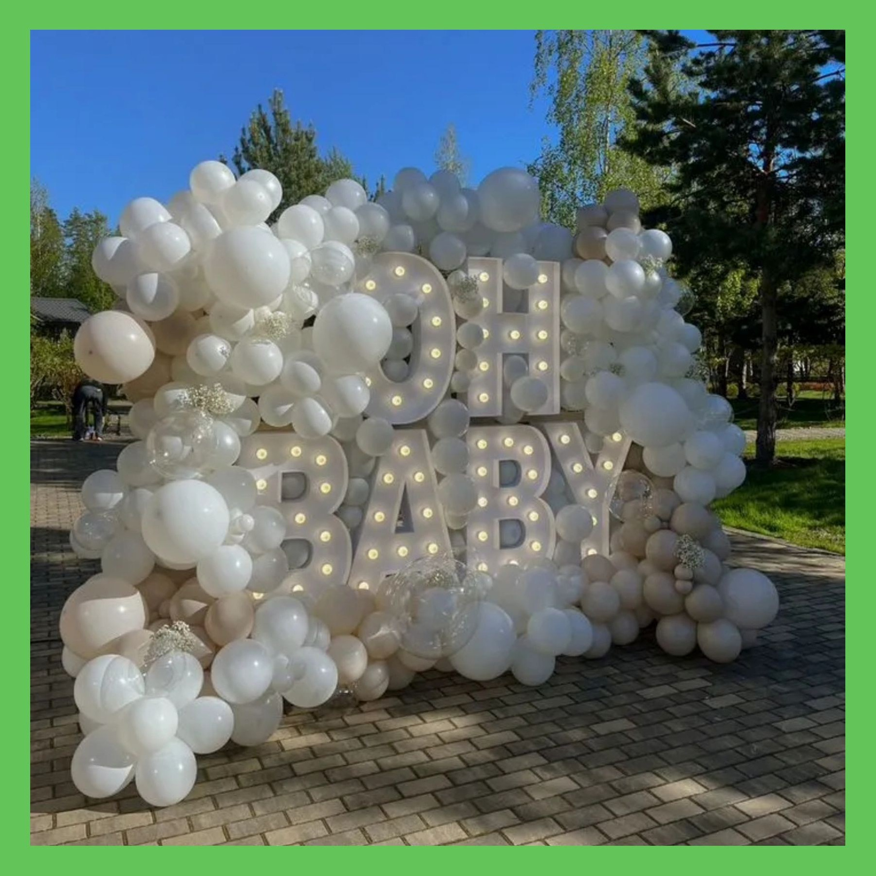 Гендер пати фотозона. Студия праздничного декора